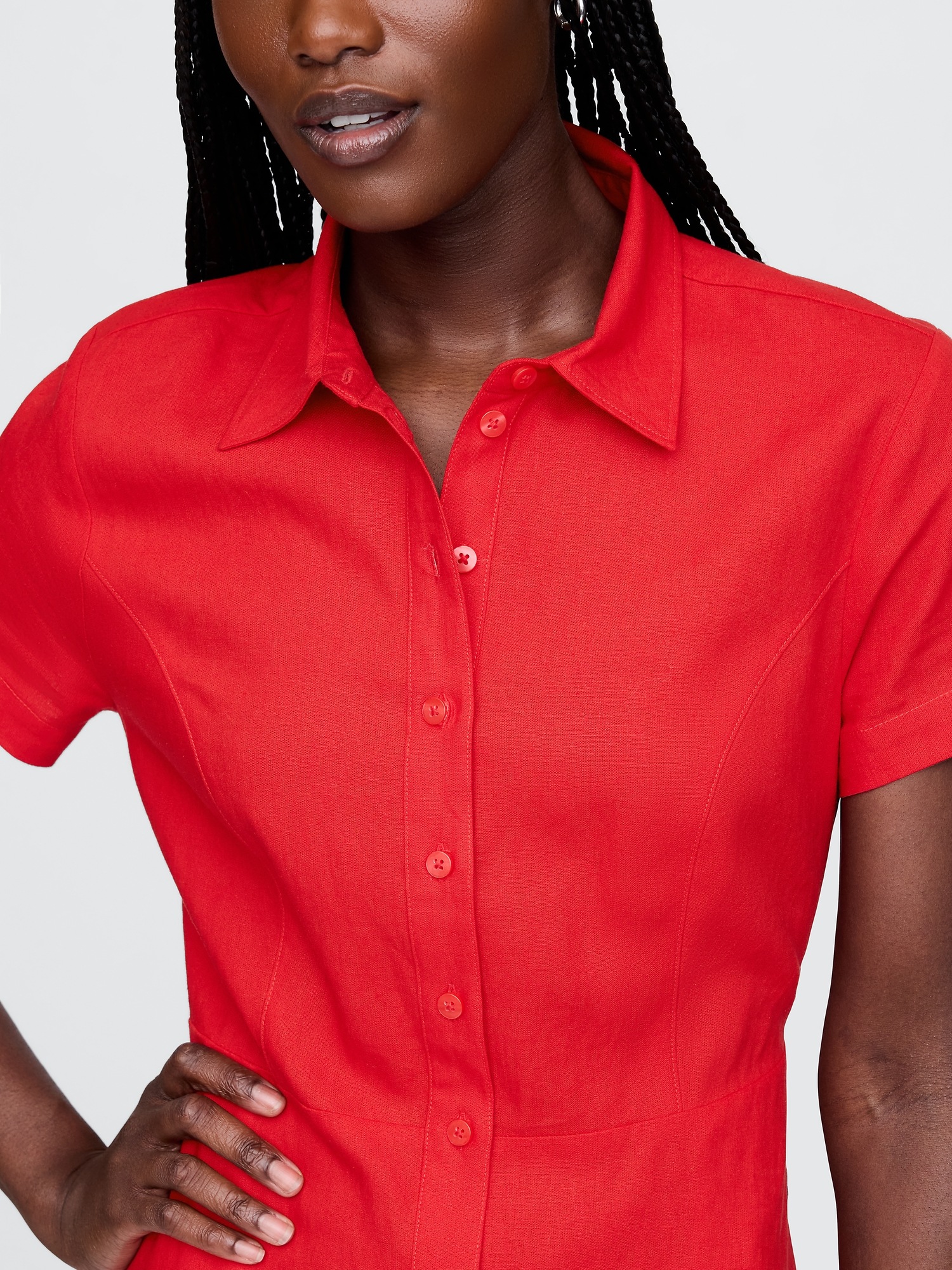 GAP Linen shirt maxi dress - Women's