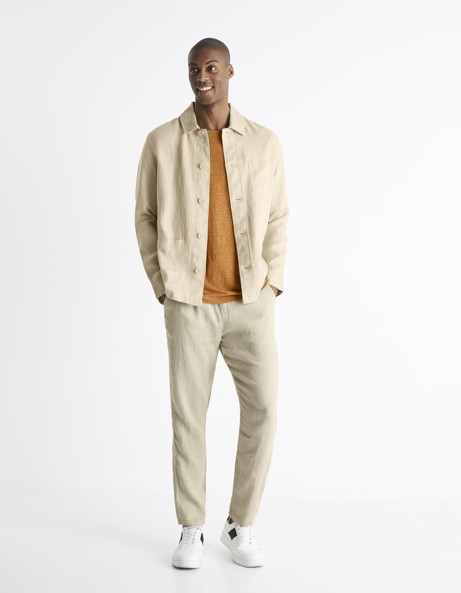 Camasi casual pentru barbati Celio - bej