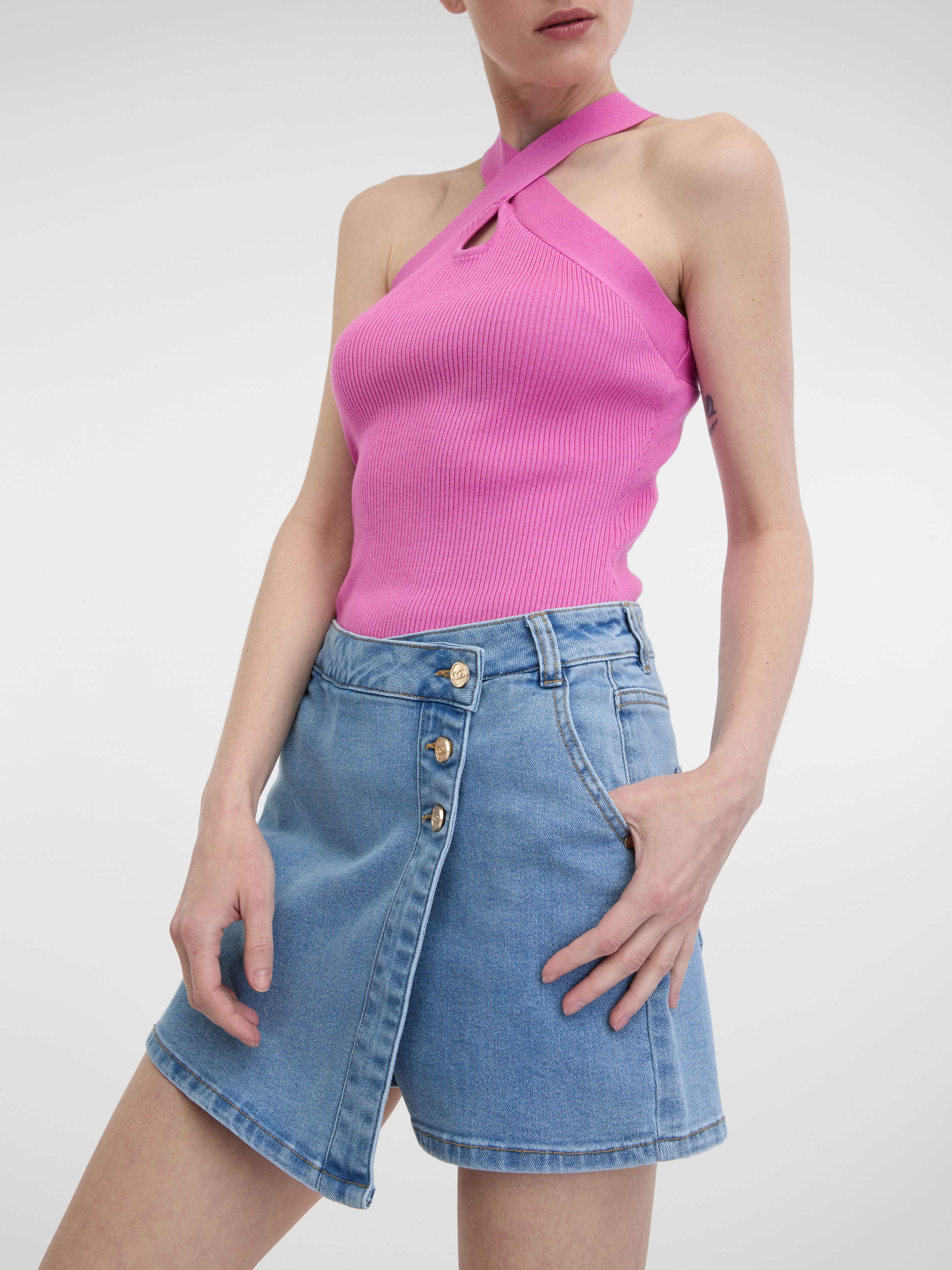 Orsay Light Blue Women's Denim Shorts - Women's