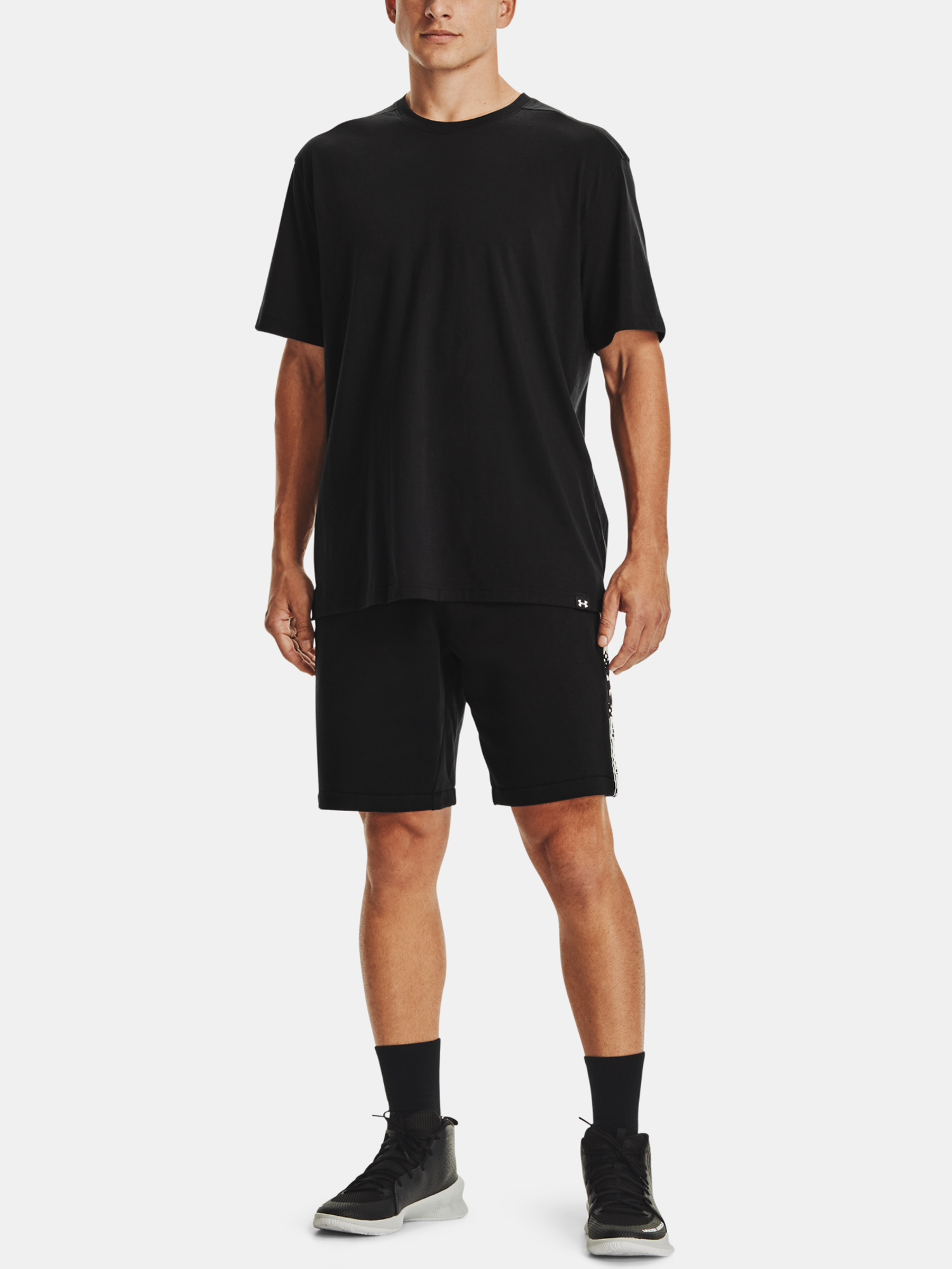 Sub blindate Kraťasy PERIMETRUL UA FLEECE SHORT-BLK