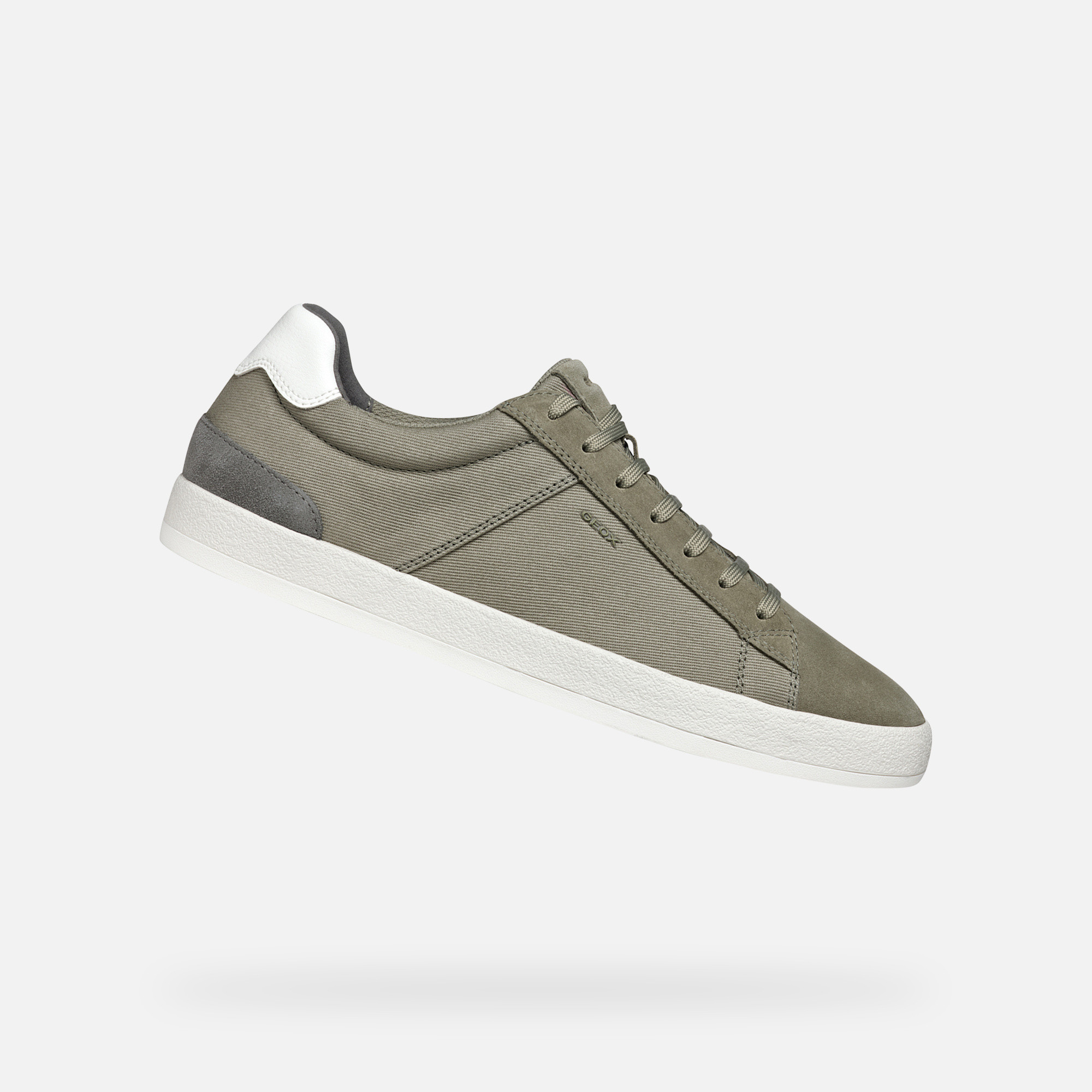 Light green mens sneakers Geox Serifos - Mens