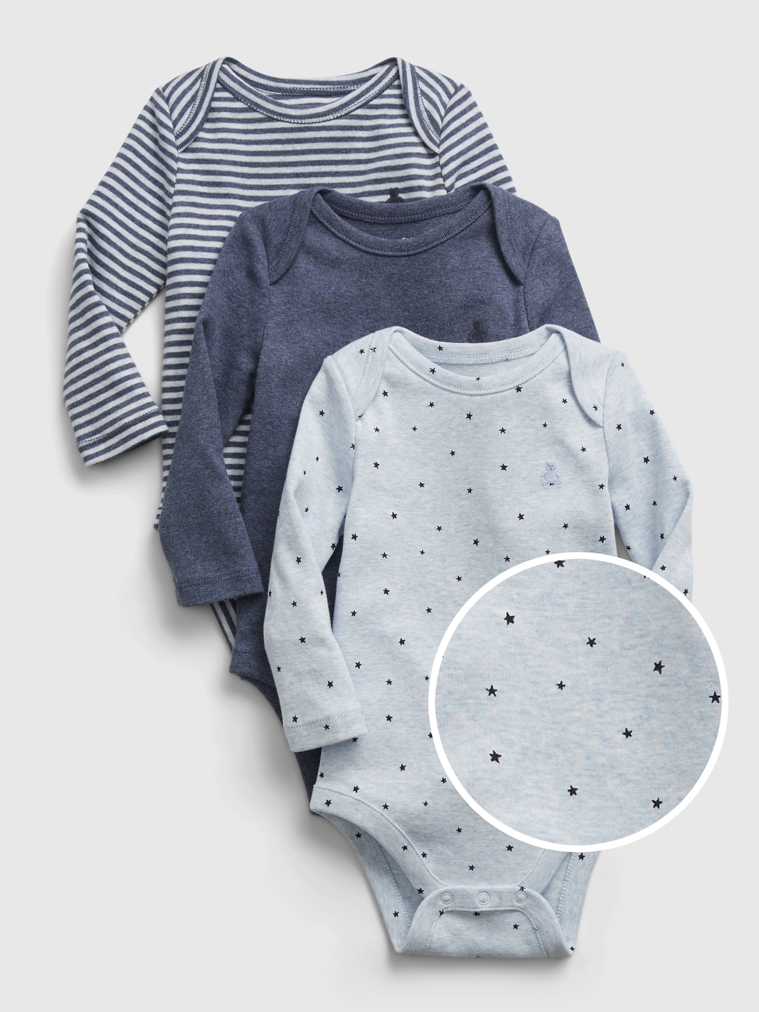 GAP Baby body organic first favorite, 3pcs - Boys