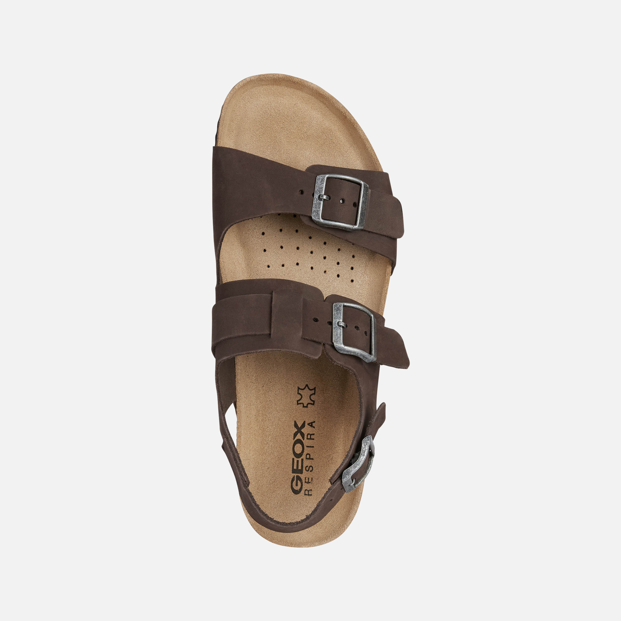 Dark brown men's sandals Geox Ghita - Men's