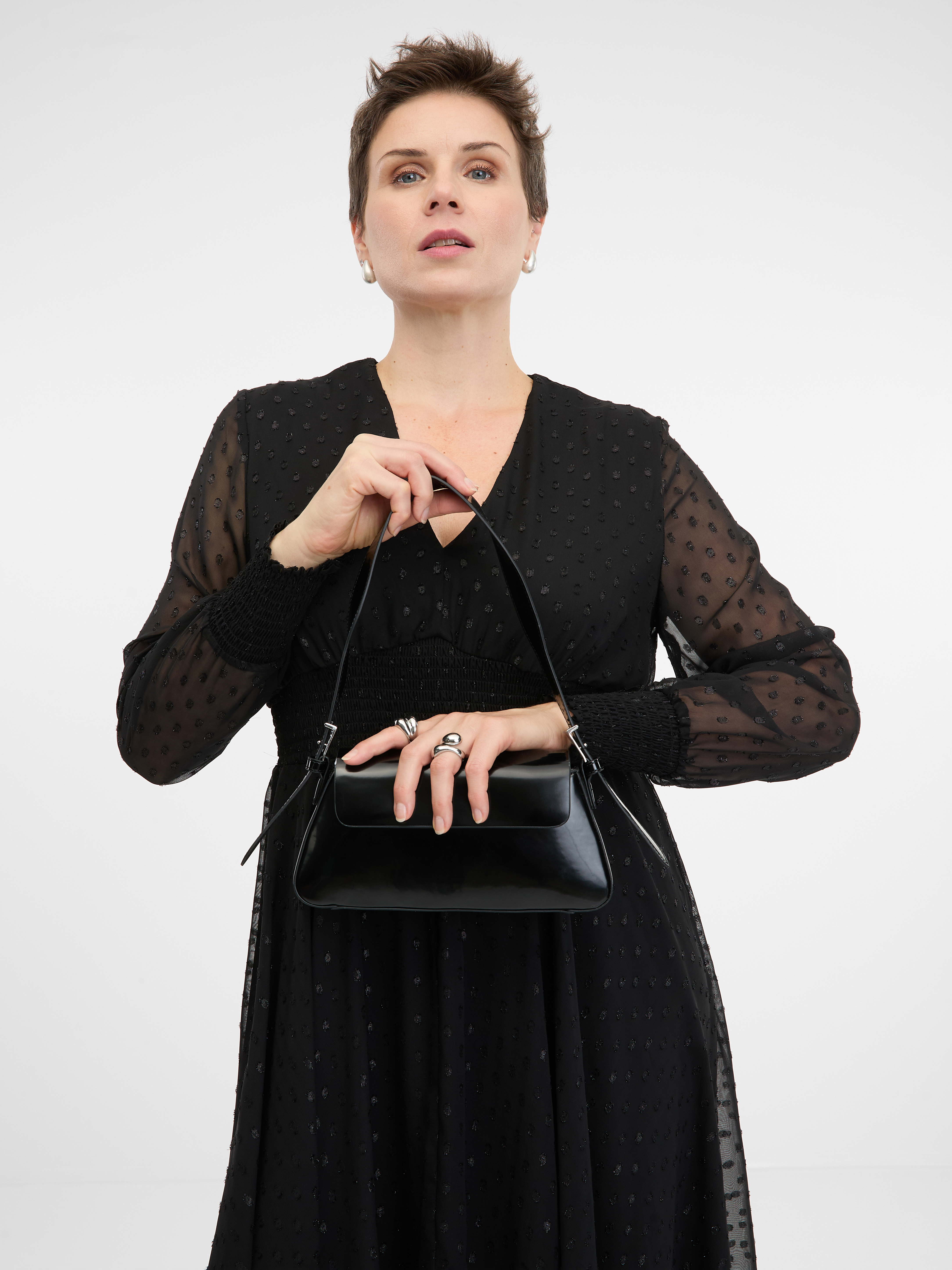 Black women's midi dress ORSAY - Women's