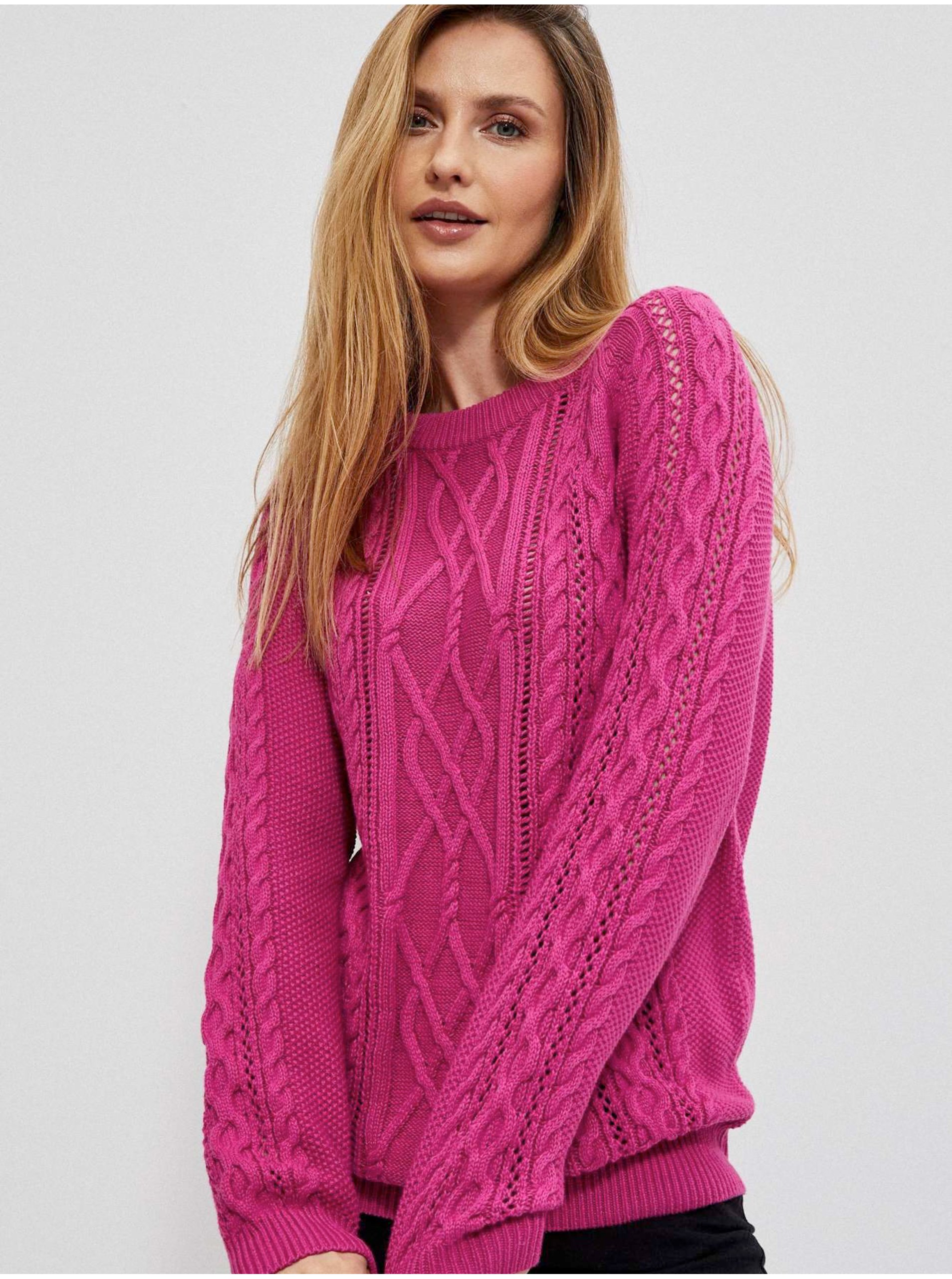 Dark Pink Moodo Sweater - Women