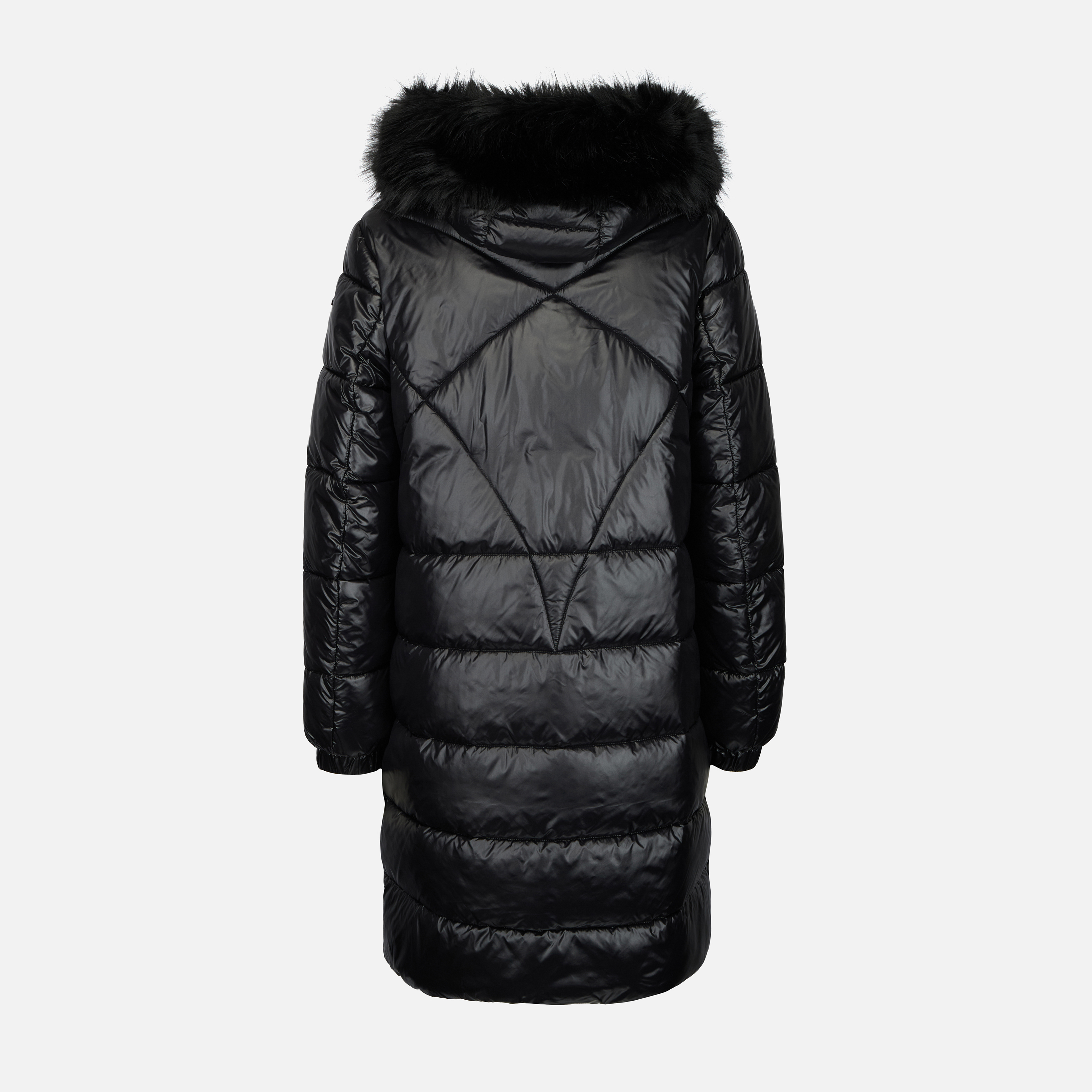 Geacă neagră cu puf pentru femei Geox Backsie