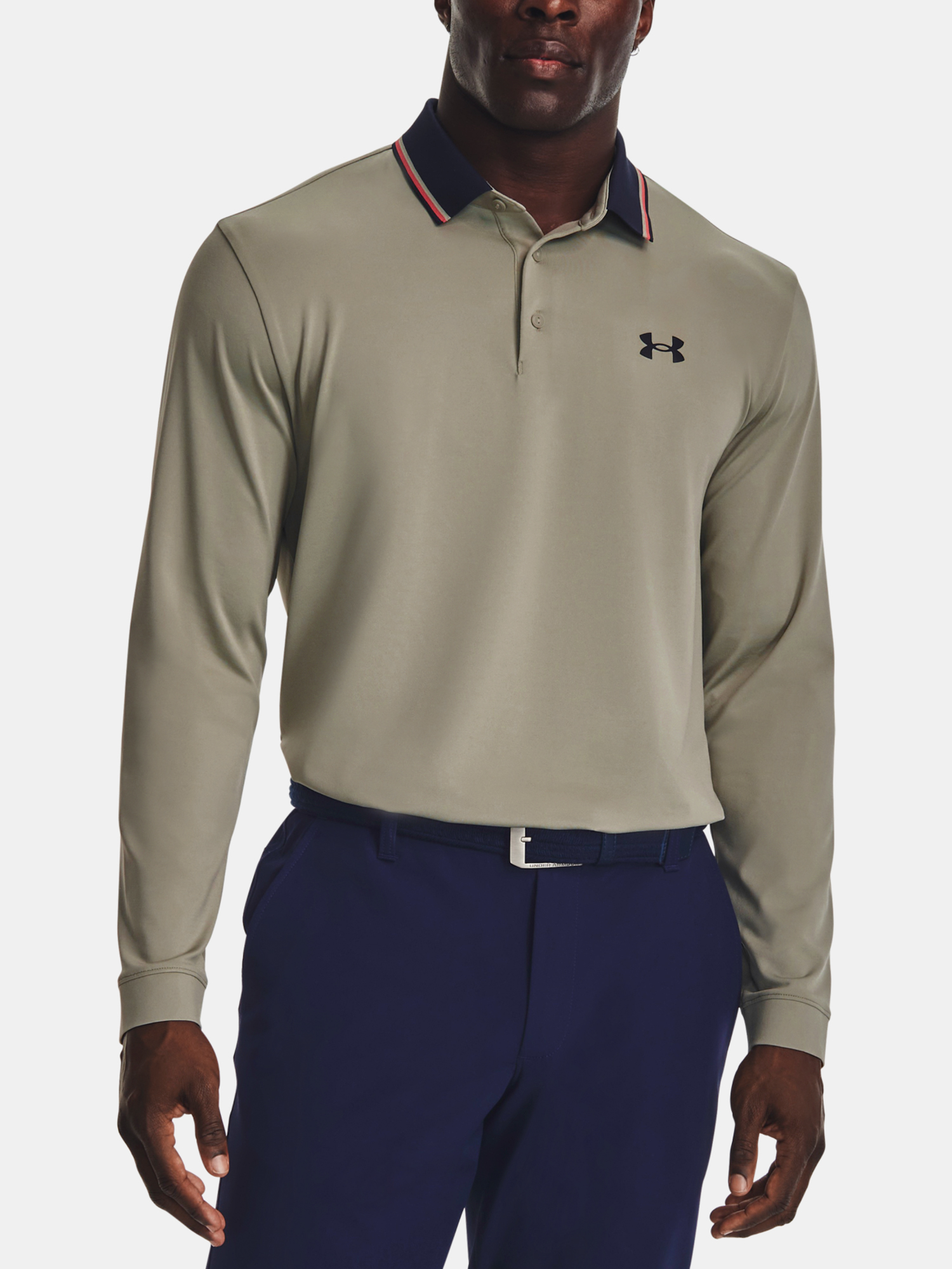 Under Armour T-Shirt UA Playoff 3.0 LS Polo-GRN - Men's