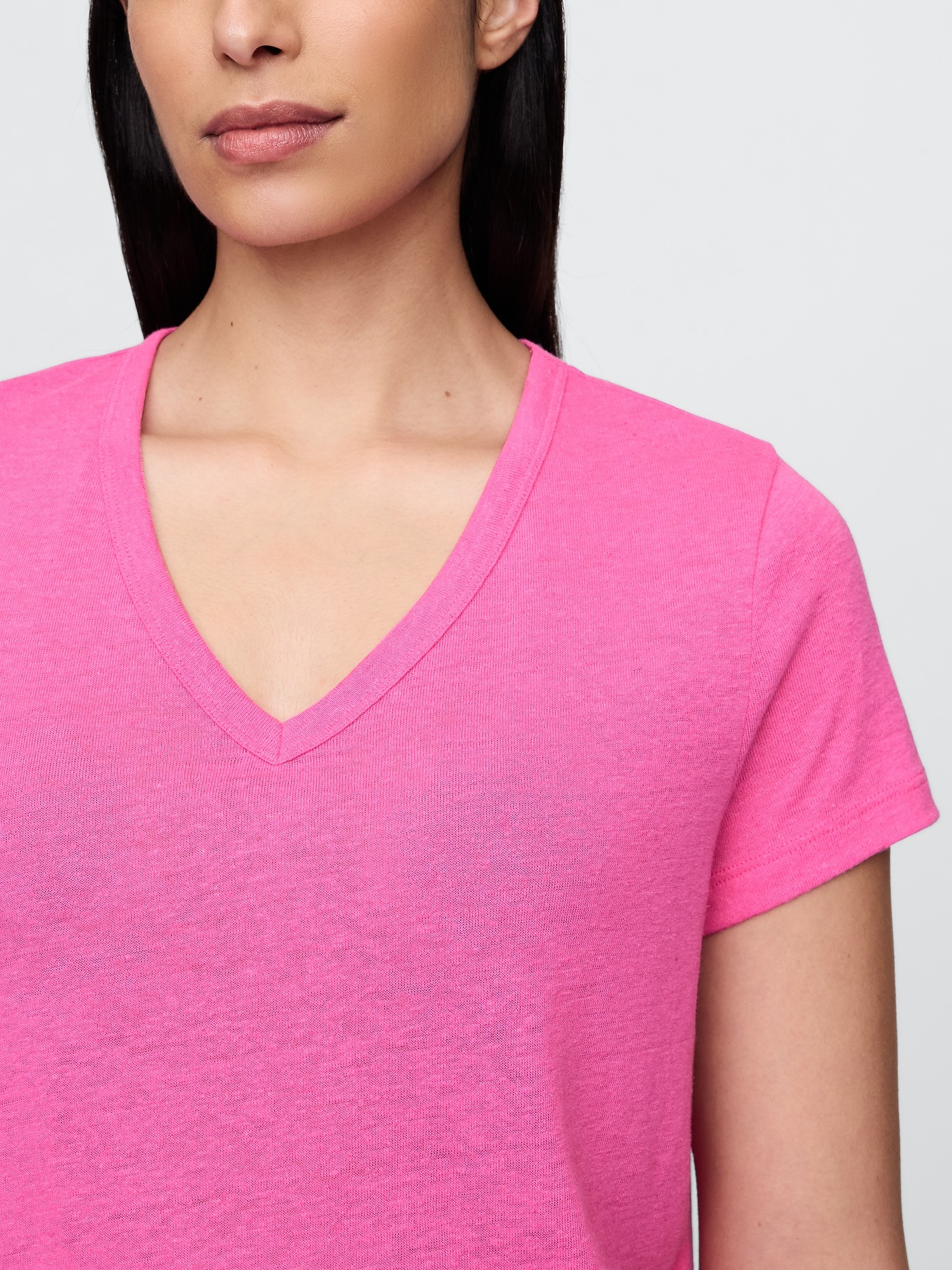GAP Linen crop t-shirt - Women's