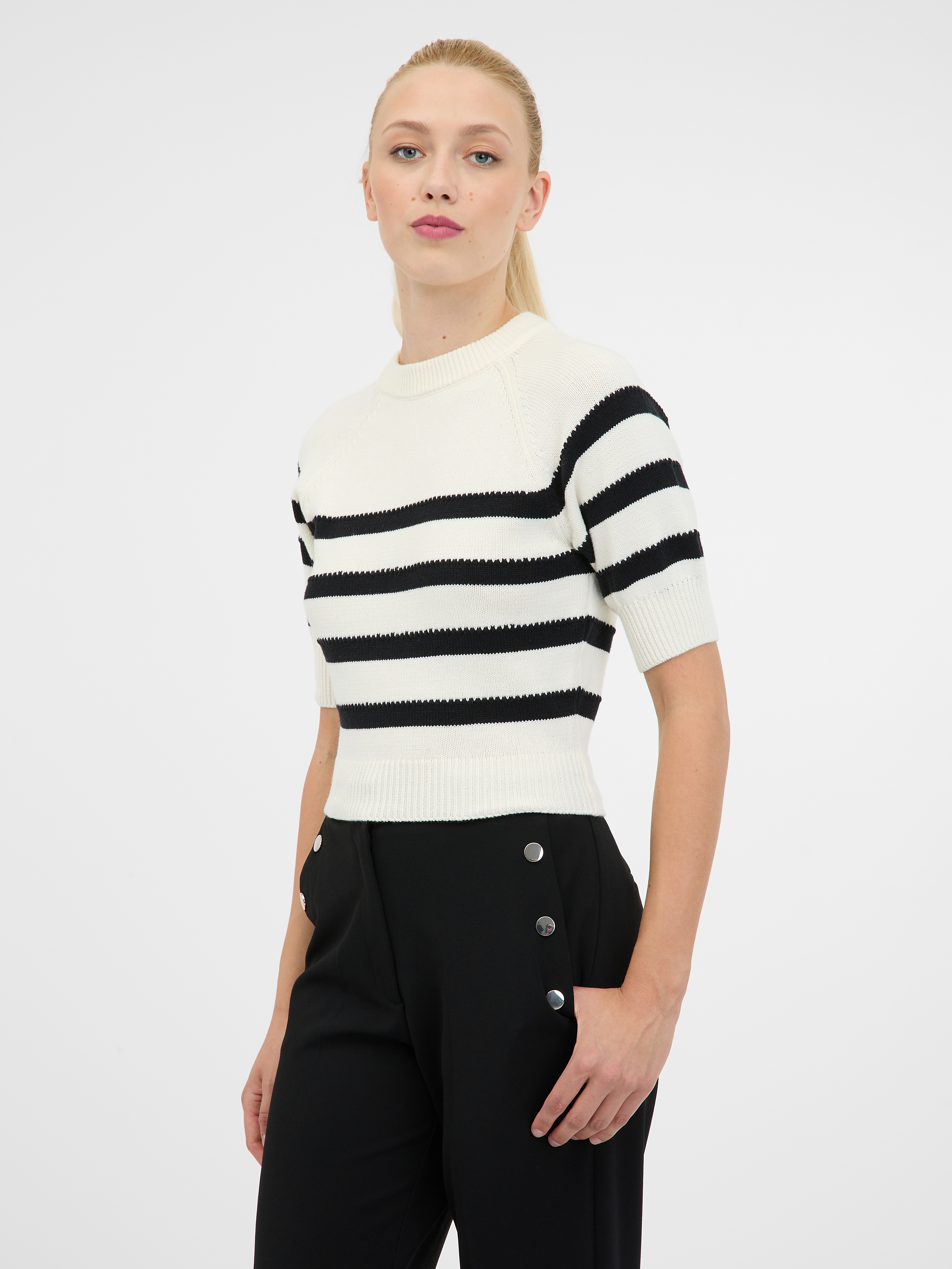 Orsay Cream women&#039;s sweater with short sleeves - Women&#039;s