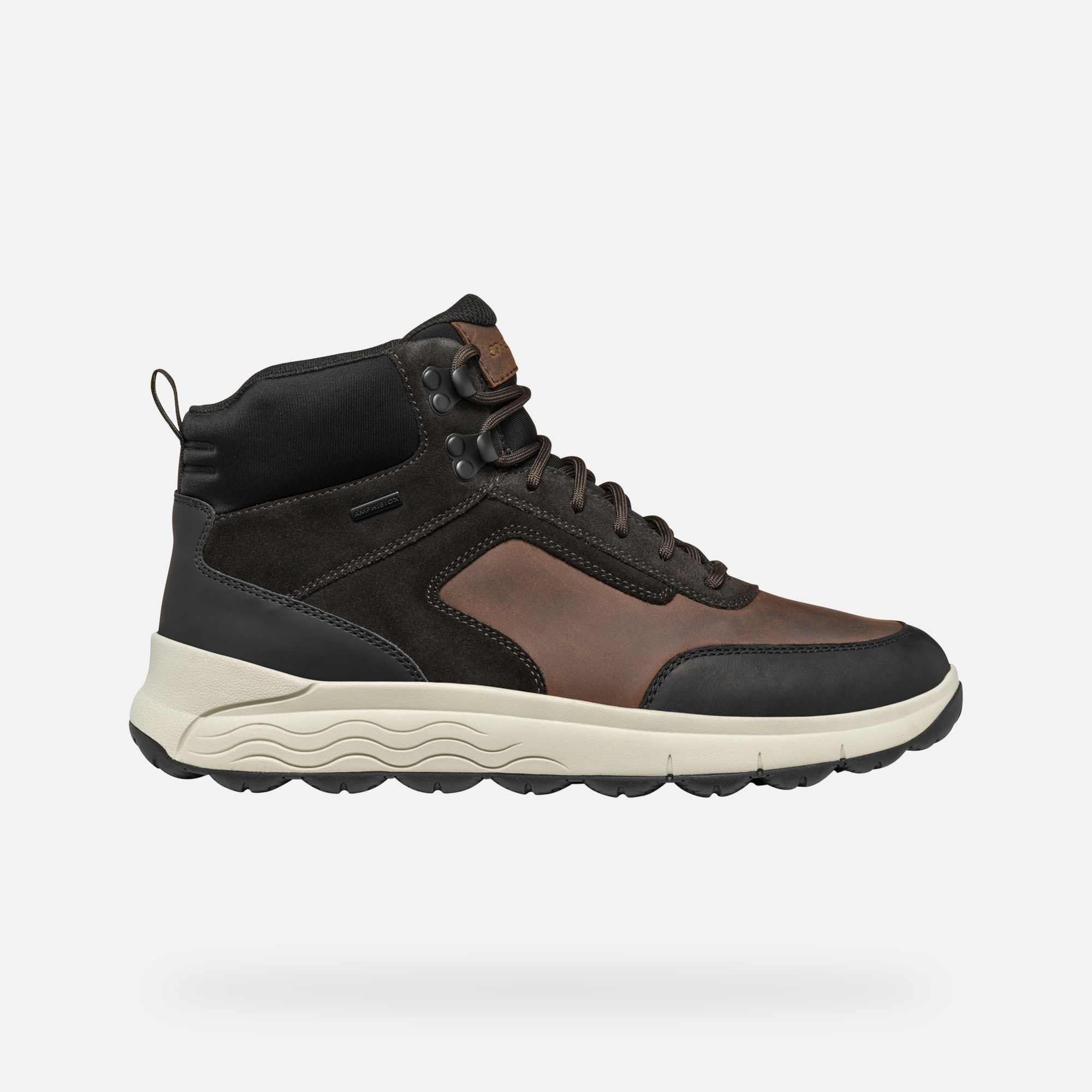 Brown men&#039;s ankle boots Geox Spherica 4X4 Abx - Men