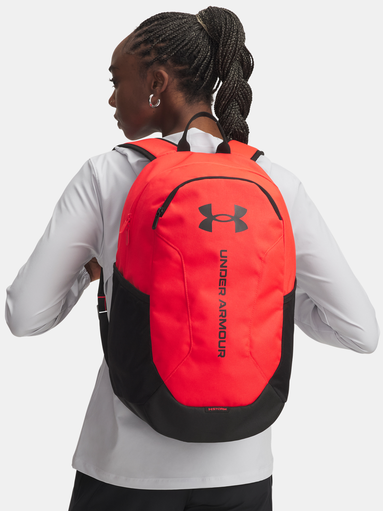 Unisex backpack Under Armour UA Hustle Lite Backpack-RED - unisex