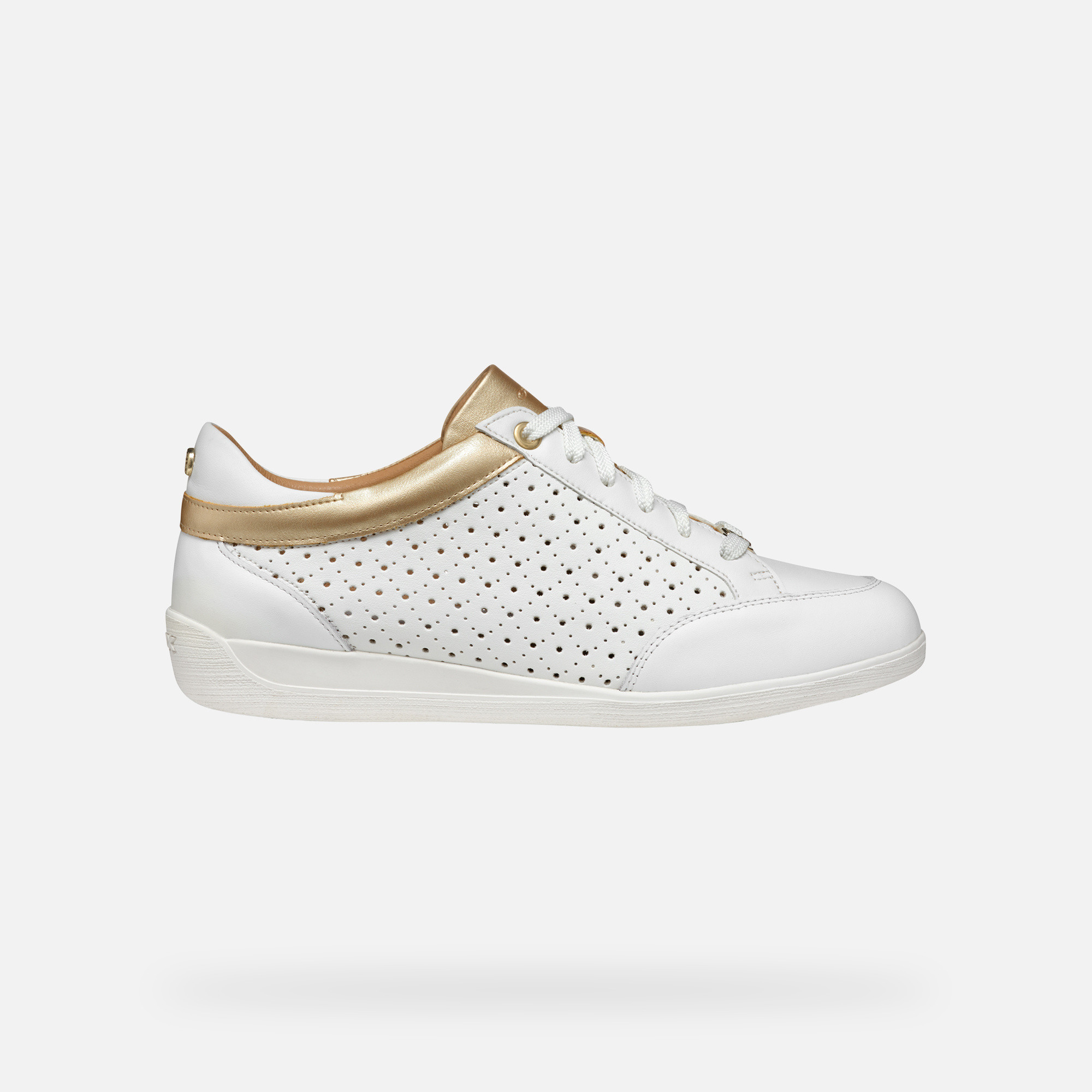 White women's sneakers Geox Myria - Women's