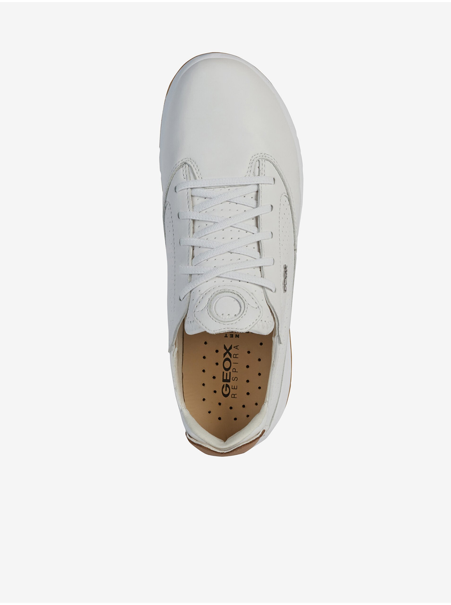 White Women's Leather Shoes Geox Aerantis - Women's