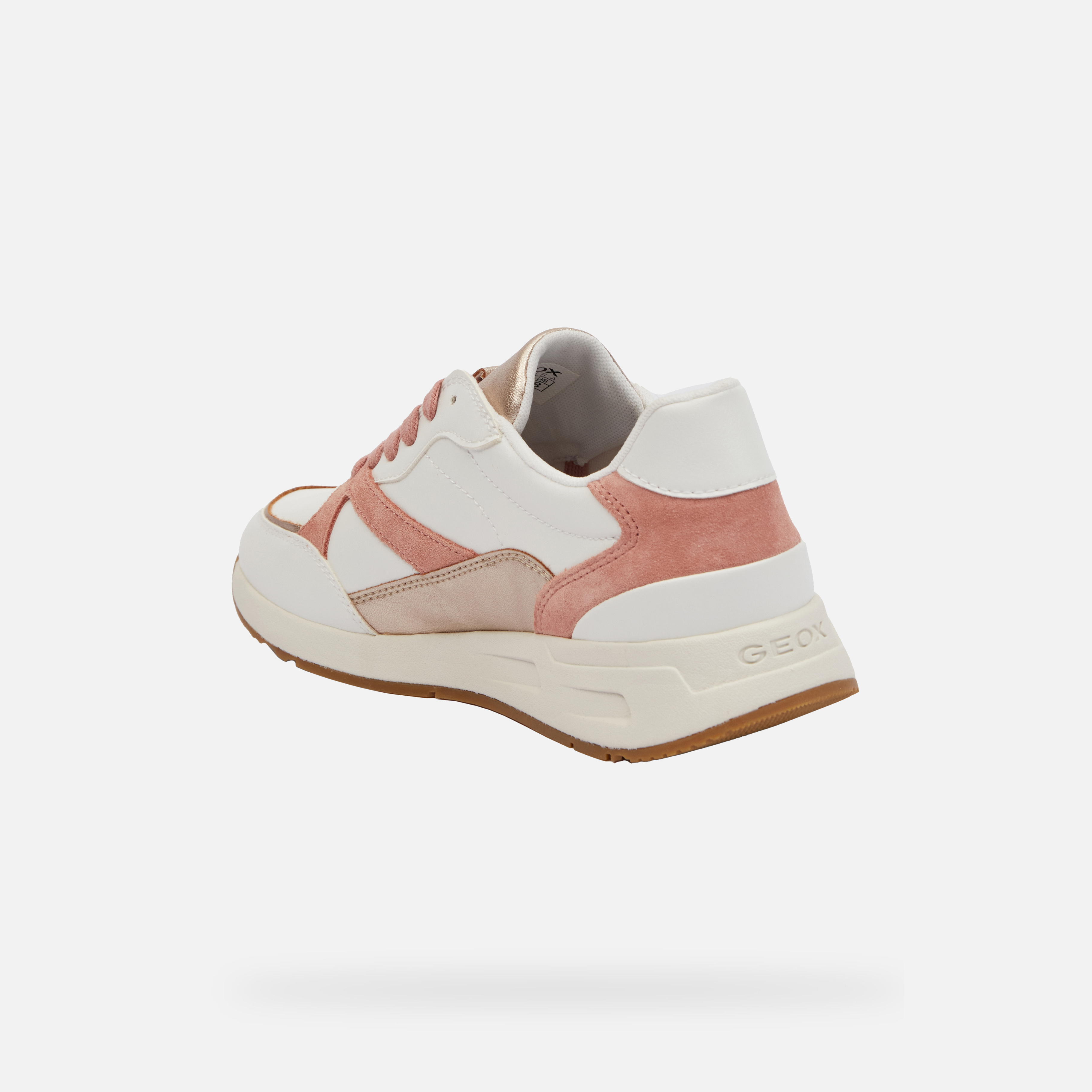 White Women's Geox Bulmya Sneakers - Women's