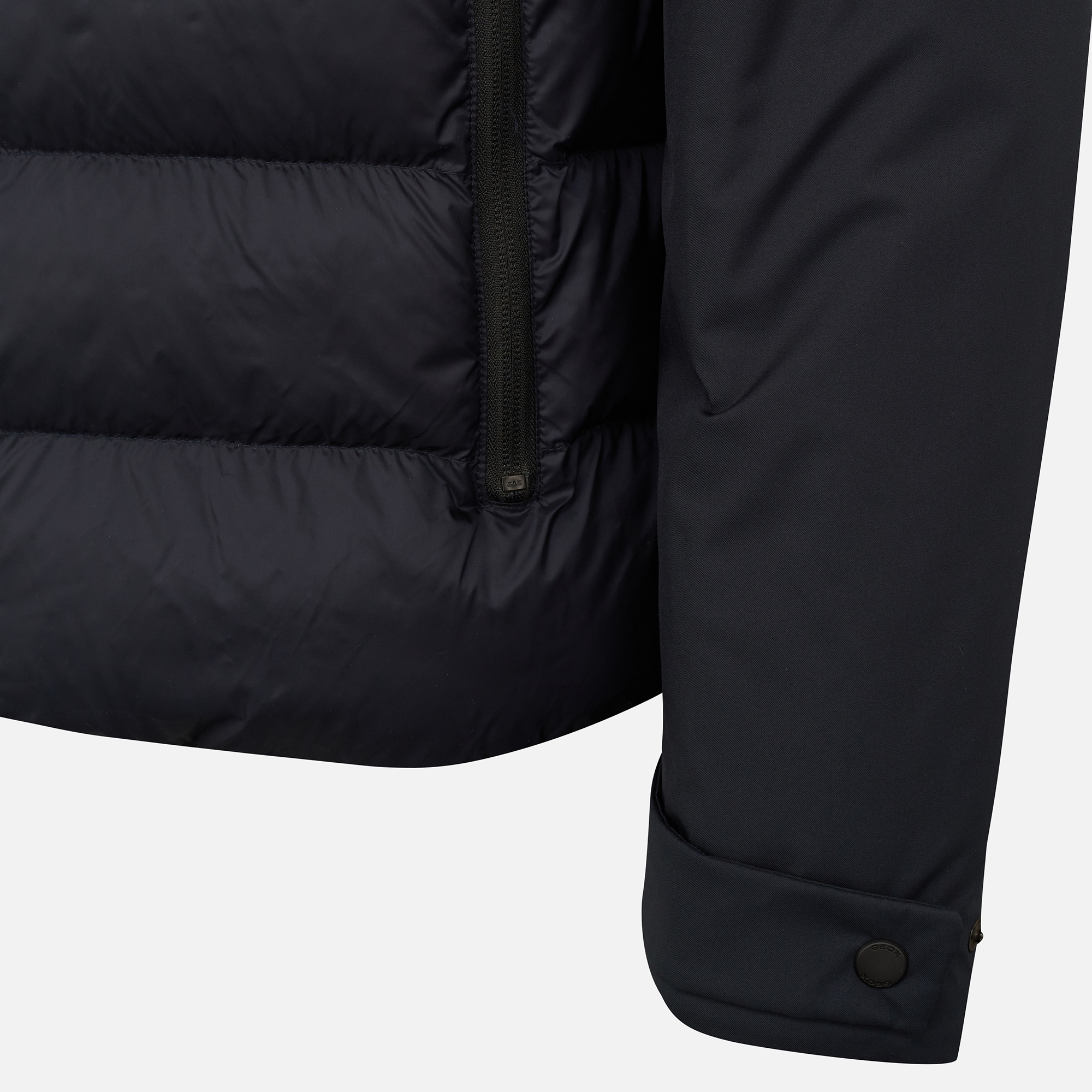 Black men's down jacket Geox Sapienza - Men's