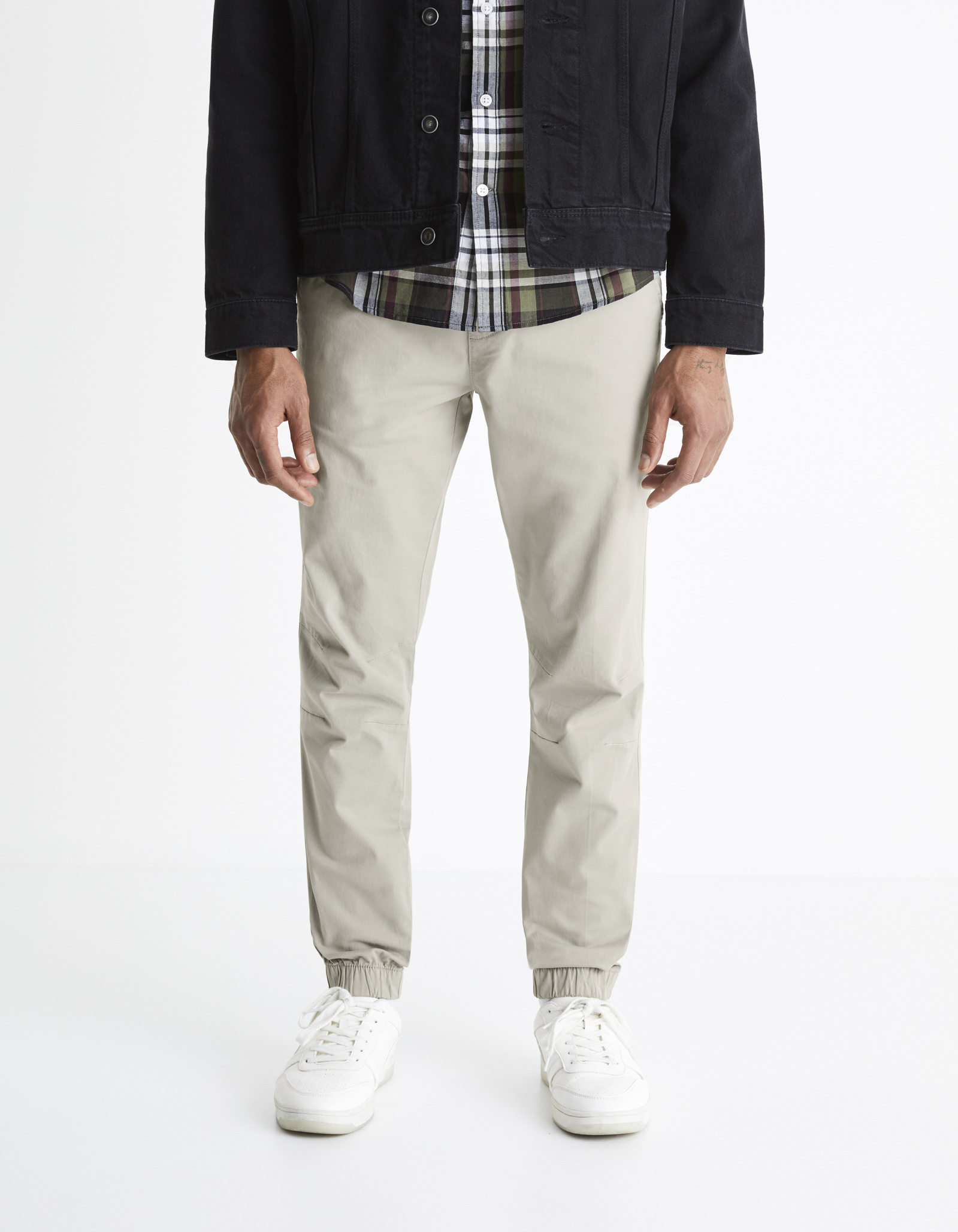 Pantaloni casual pentru barbati Celio - gri deschis