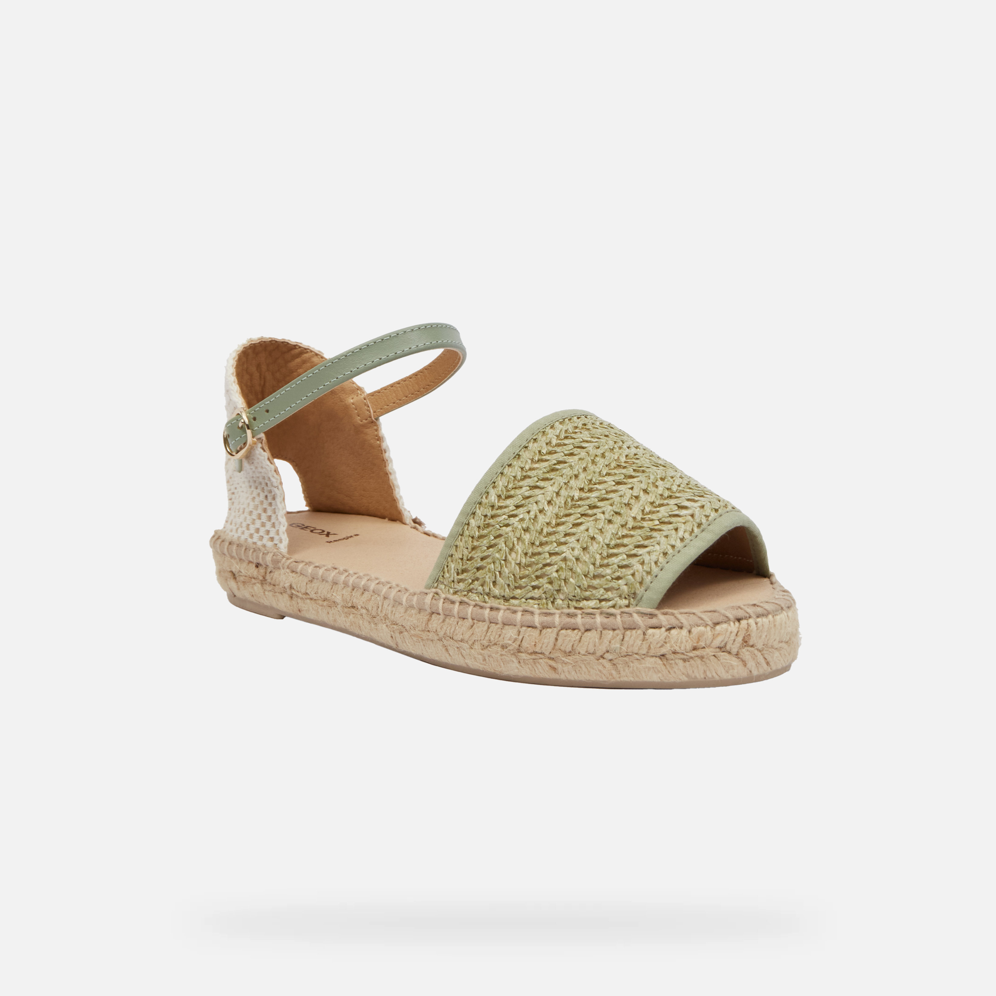 Women's Light Green Geox D Lampedusa Sandals - Women