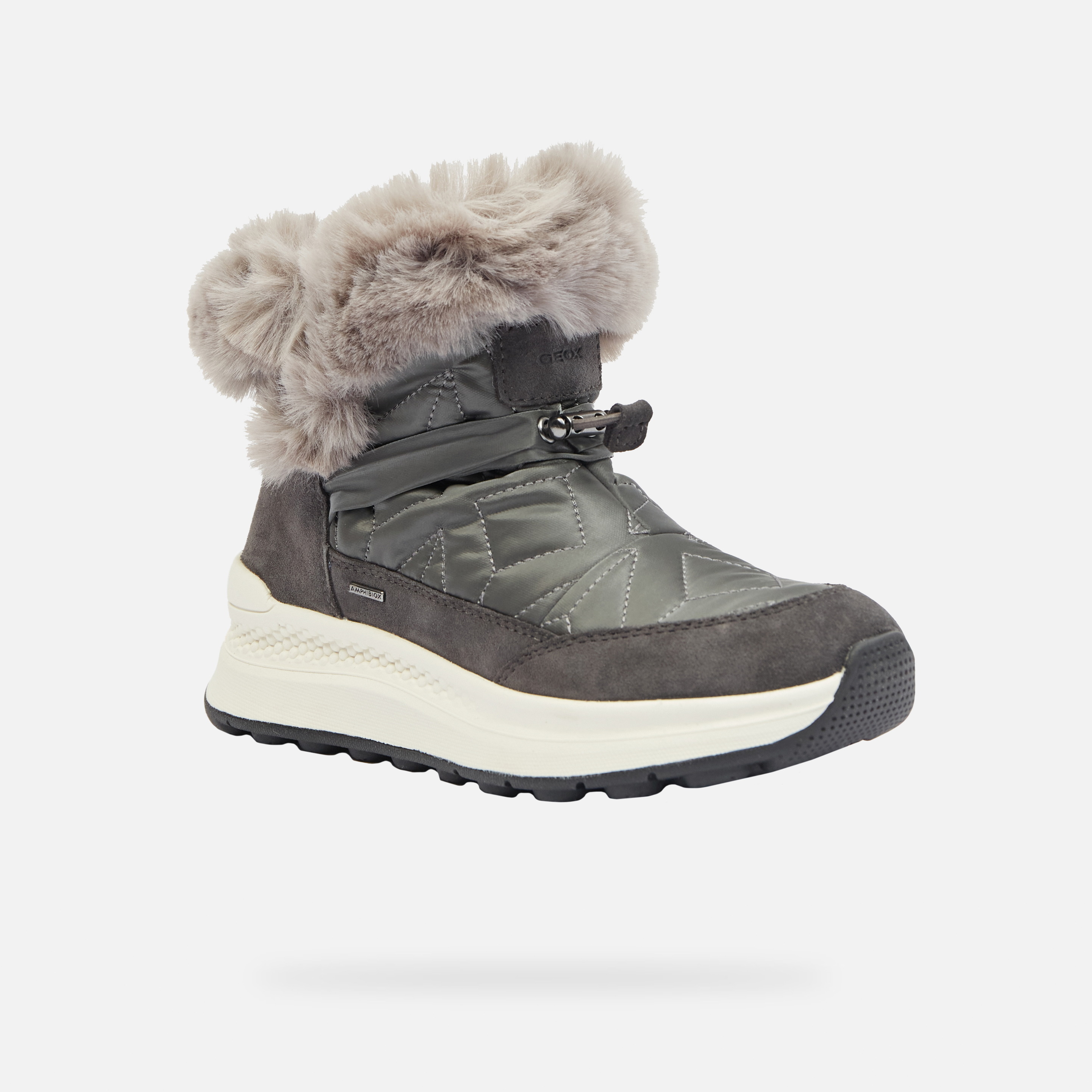 Dark grey women&#039;s ankle boots Geox Spherica Actif X2 Abx - Women&#039;s