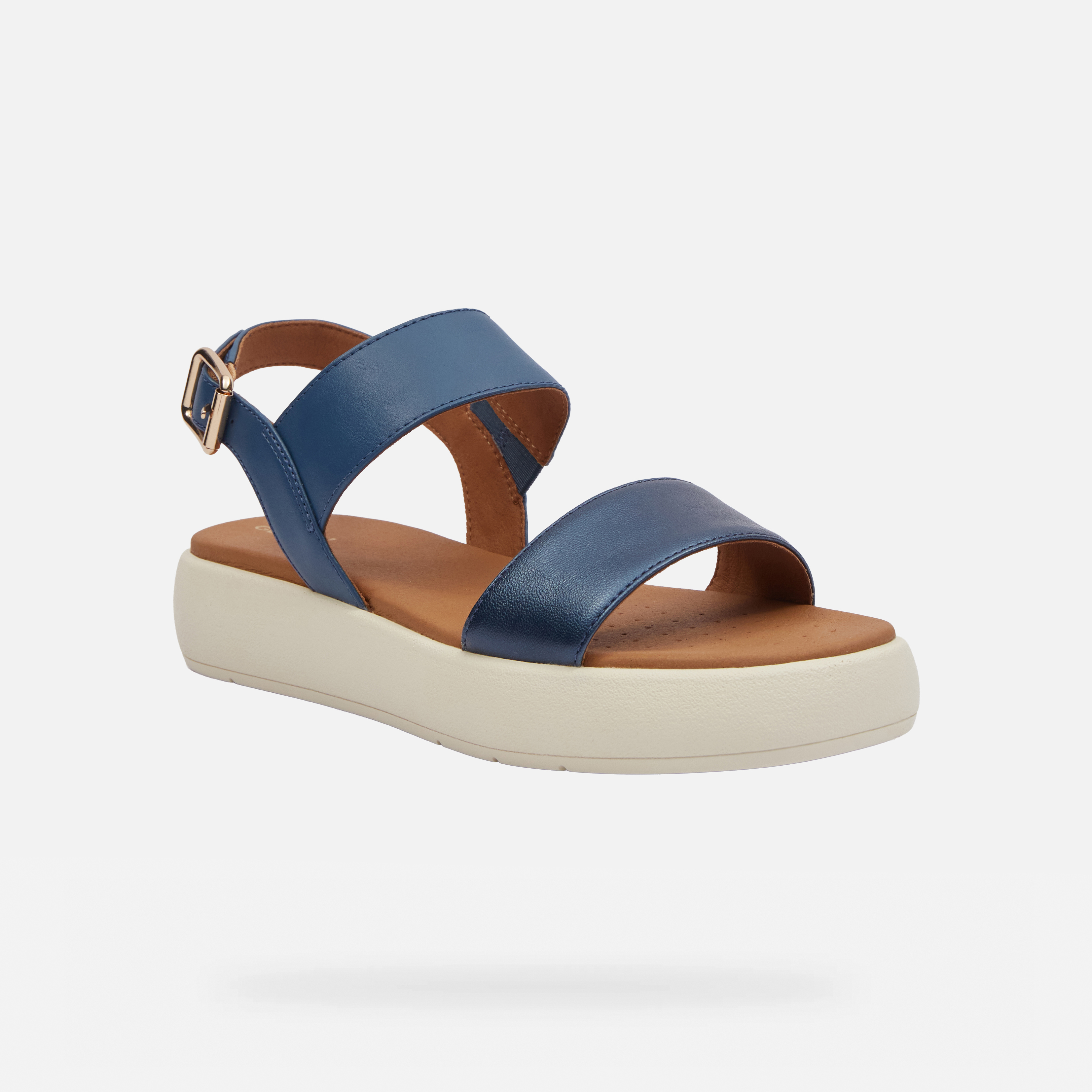 Light blue women's sandals Geox Camalei - Women's