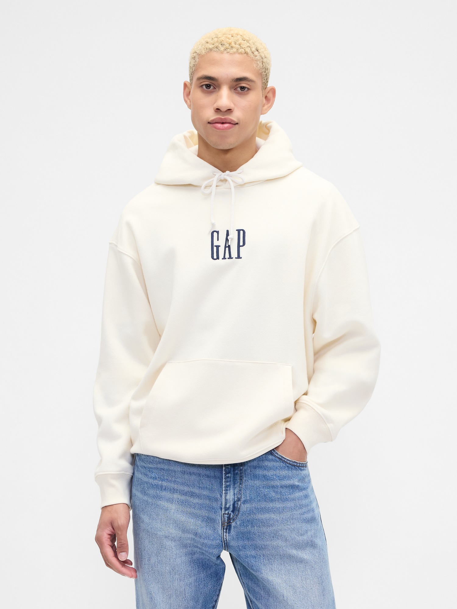 GAP Oversize Sweatshirt with Vintage Soft Logo - Men's