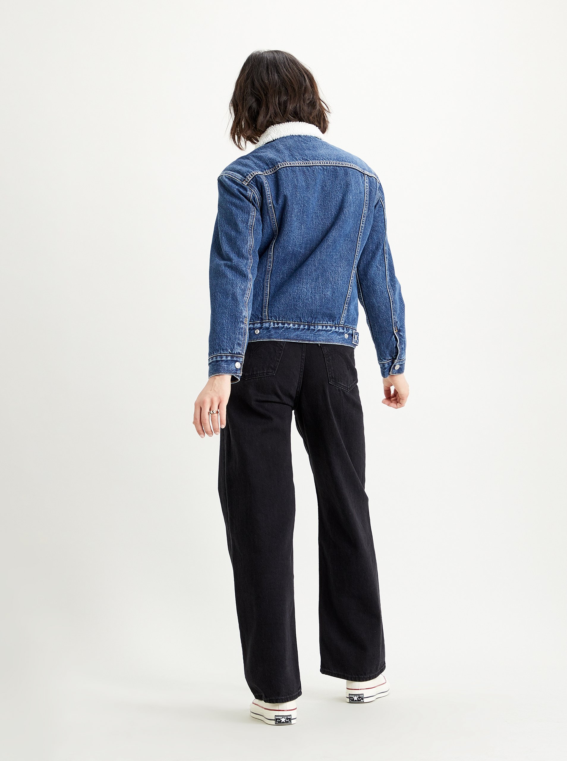 Jachete din denim pentru femei Levi's® - albastru