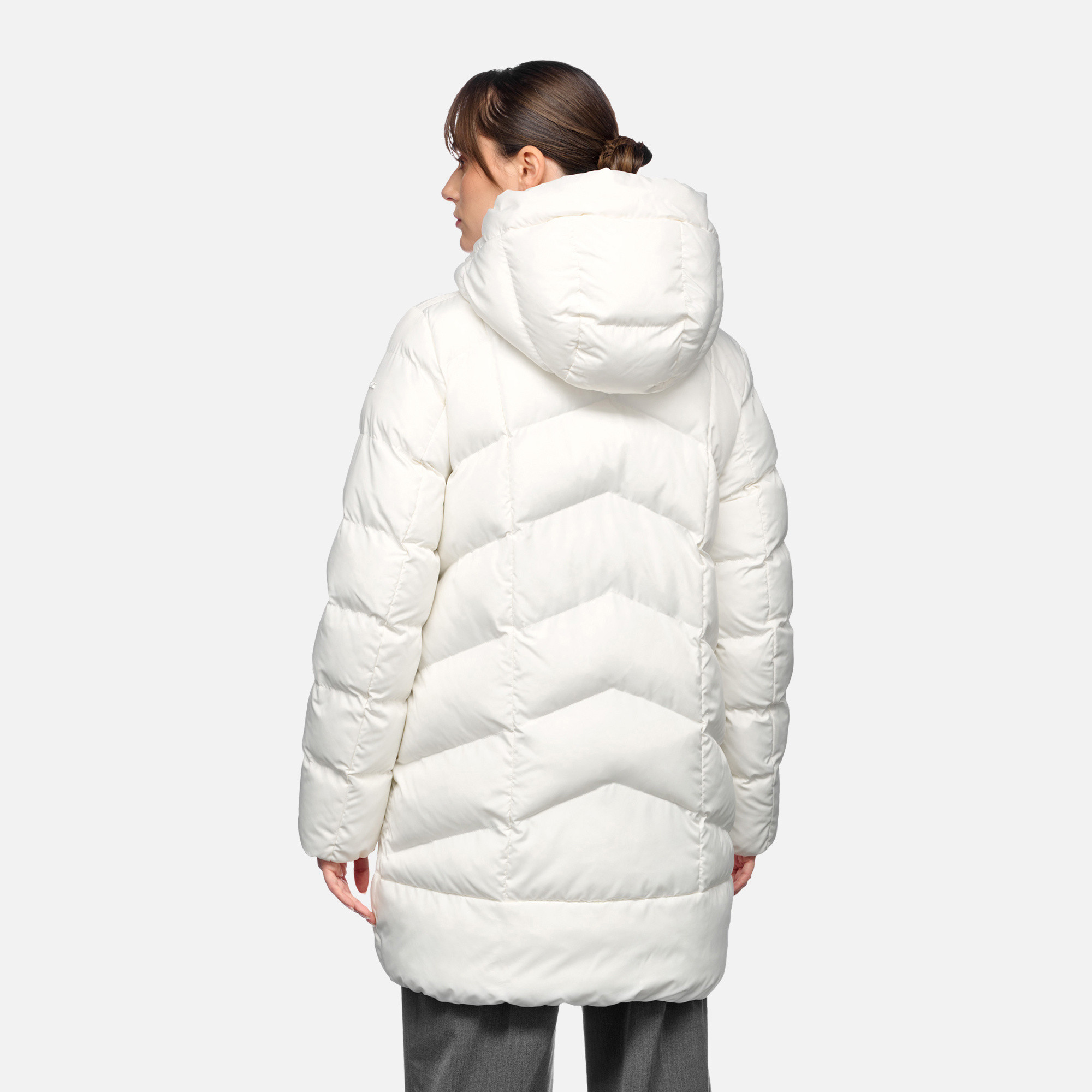 Cream women's jacket Geox Anylla - Women's