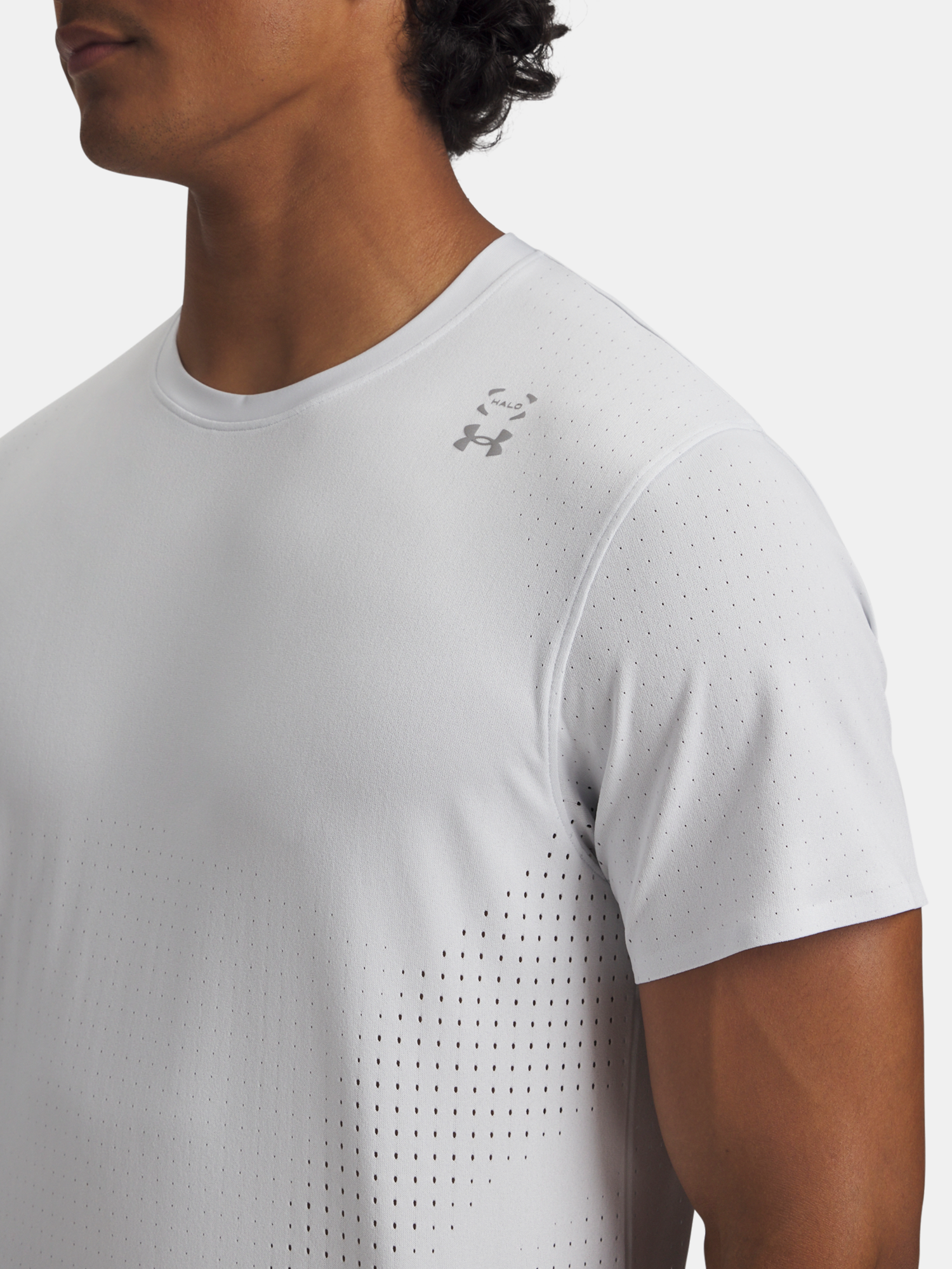 Men's Under Armour UA Halo Vent SS-GRY T-Shirt - Mens