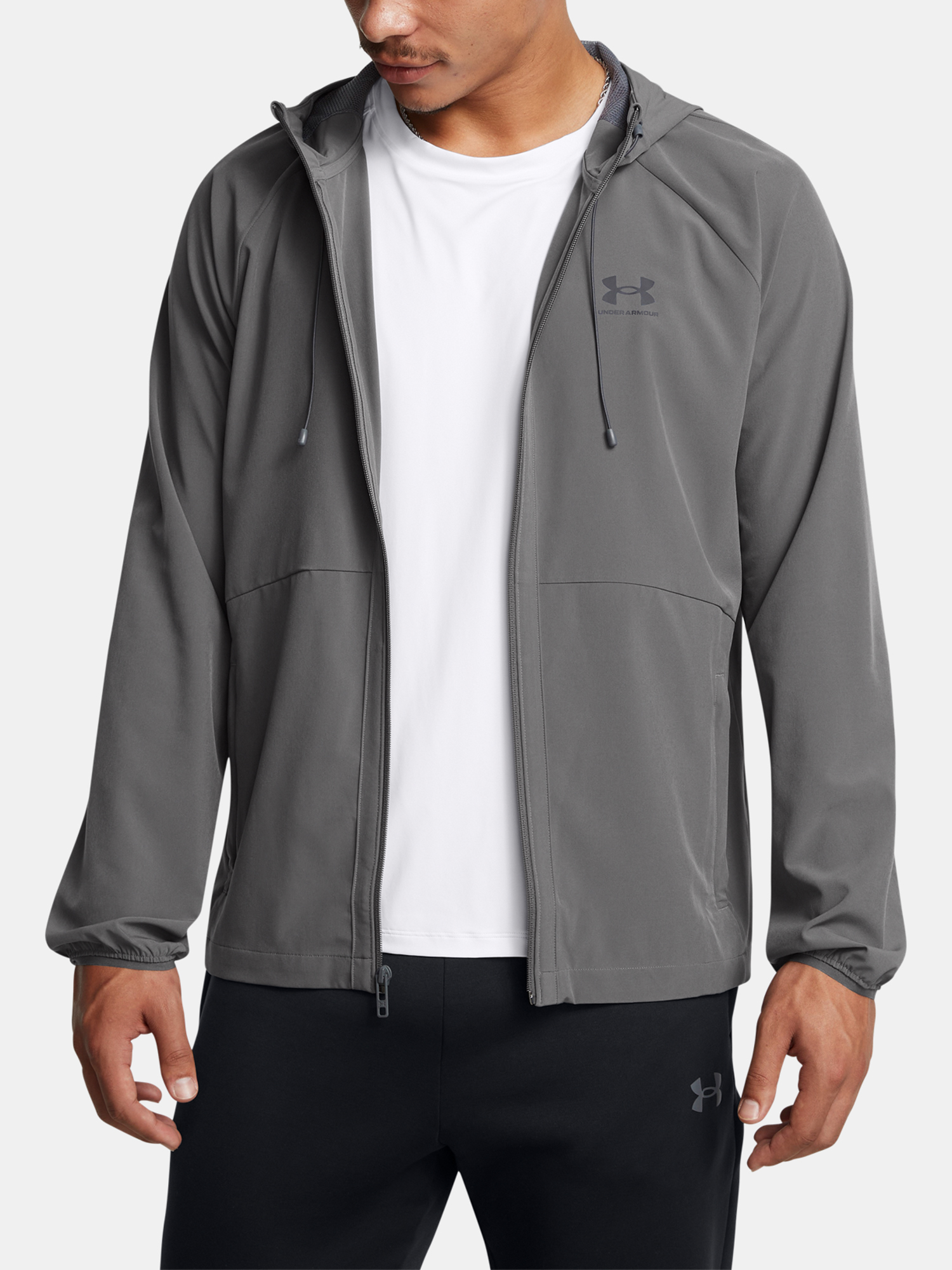 Men&#039;s jacket Under Armour UA Stretch Wvn WindbreakerEU-GRY - Men&#039;s