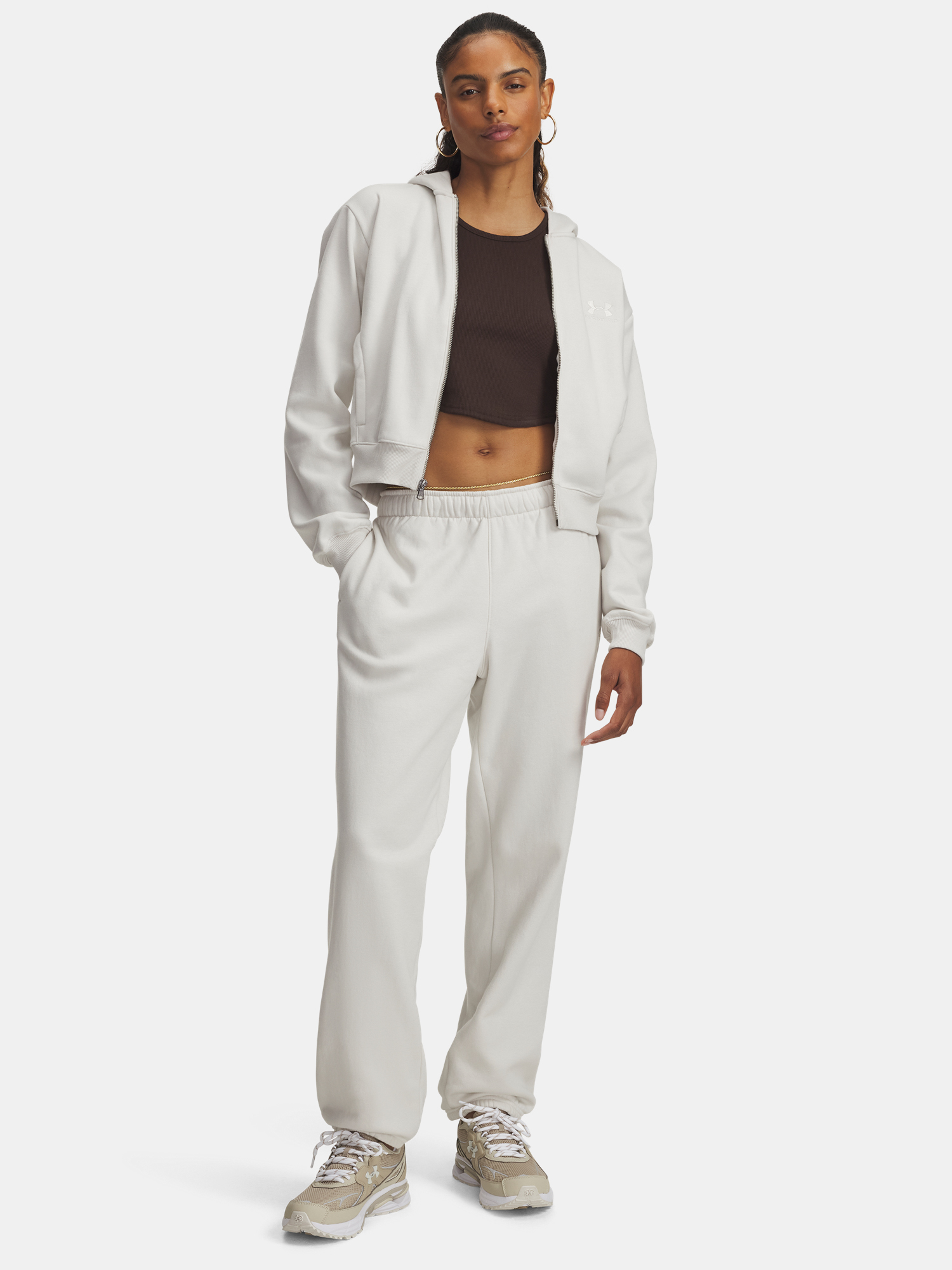 Under Armour UA Icon Vida Flc Jogger-WHT Women&#039;s Sweatpants - Women&#039;s