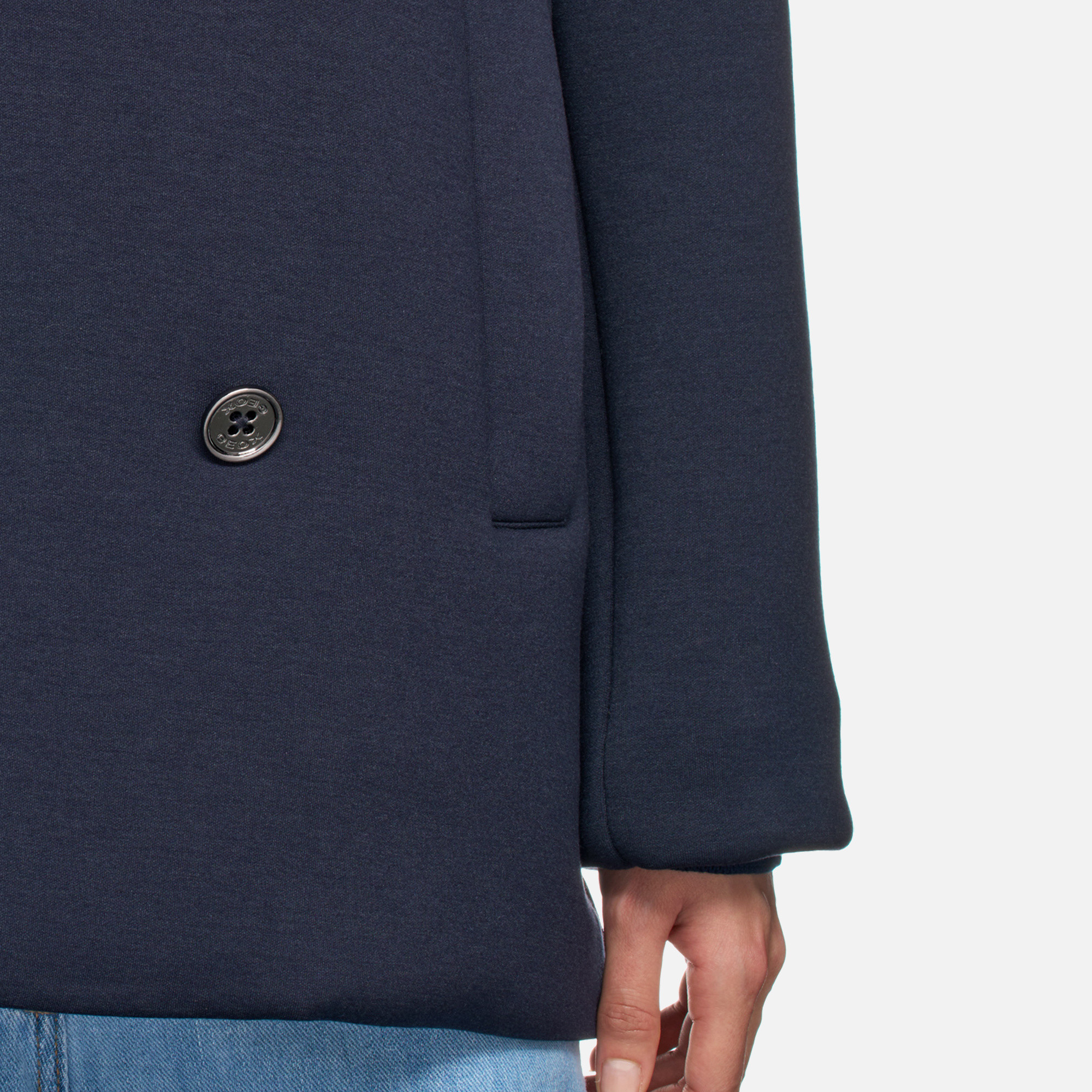 Dark blue women&#039;s coat Geox Gardenia - Women&#039;s