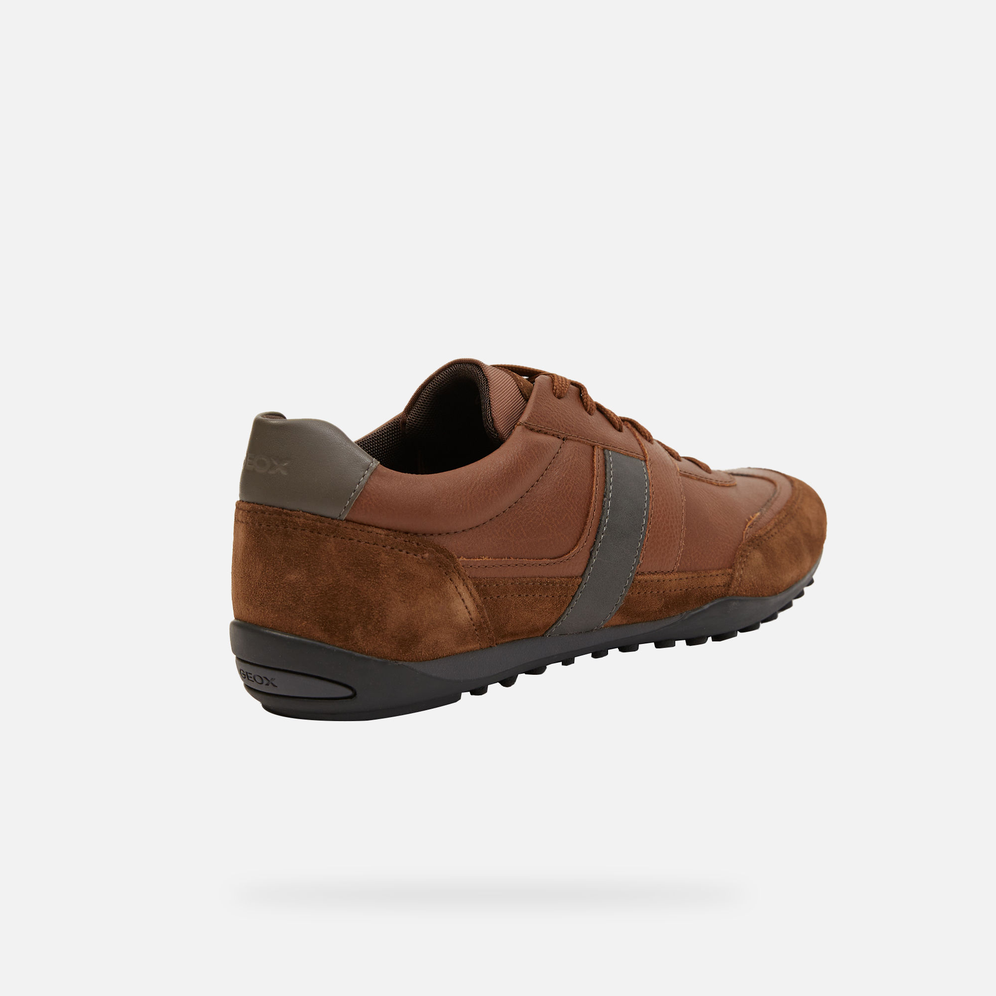 Brown men's sneakers Geox Wells - Men's