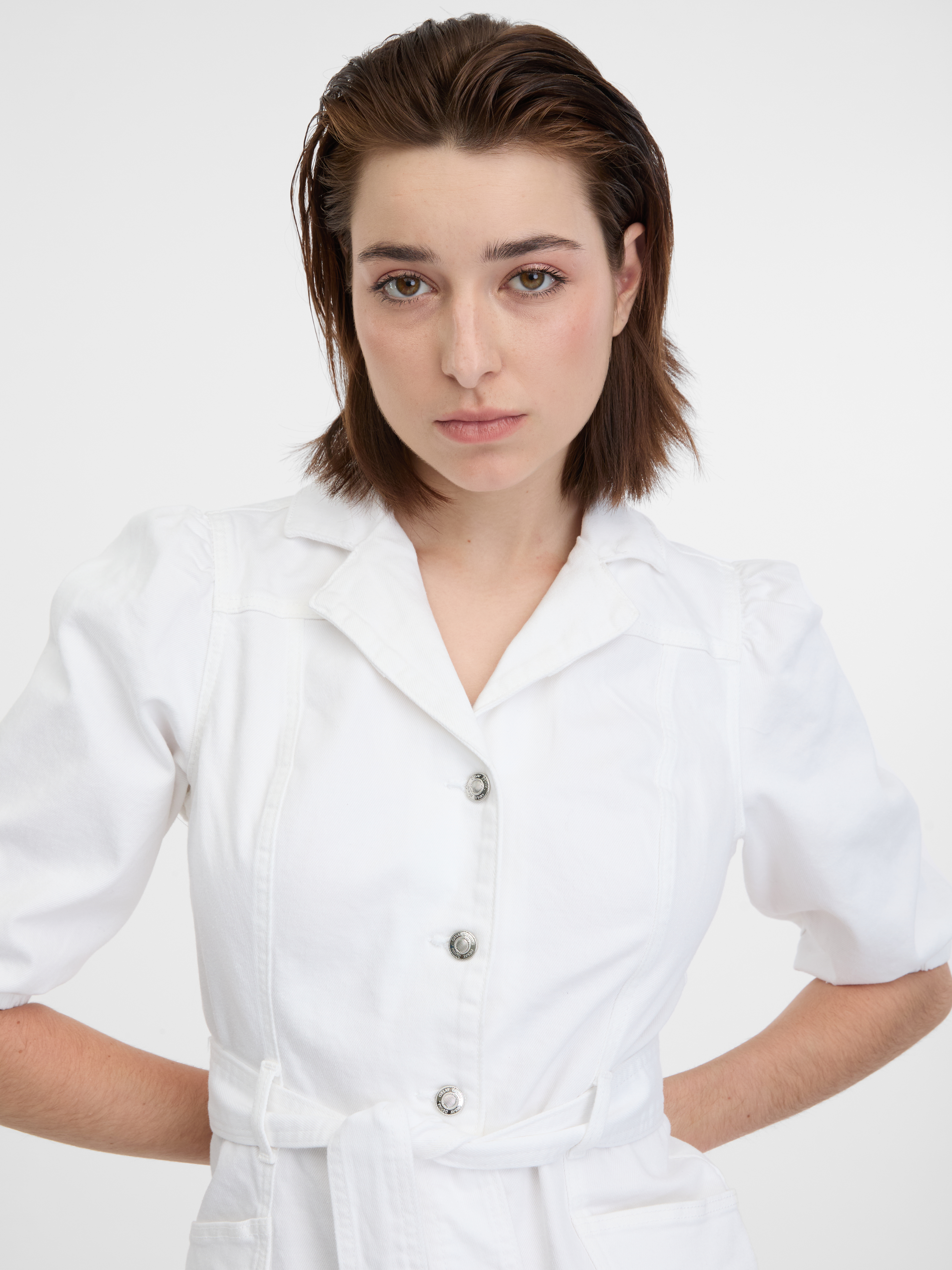 Rochii tip camasa pentru femei ORSAY - alb