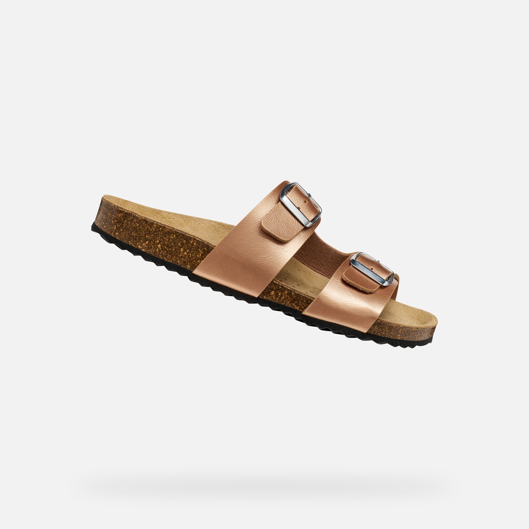 Светлокафяви дамски сандали Geox Brionia