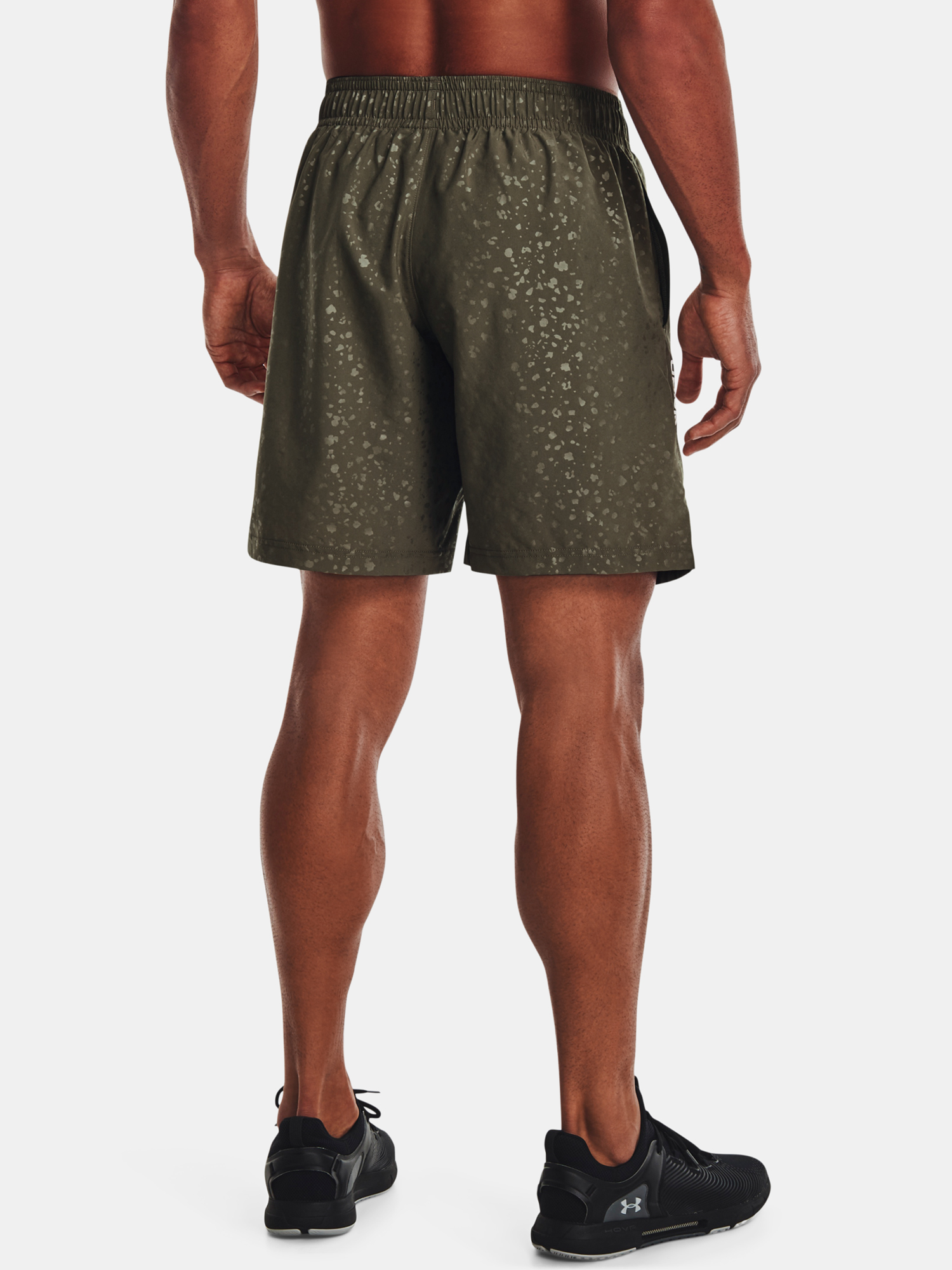 Under Armour Shorts UA Woven Emboss Shorts-GRN - Mens