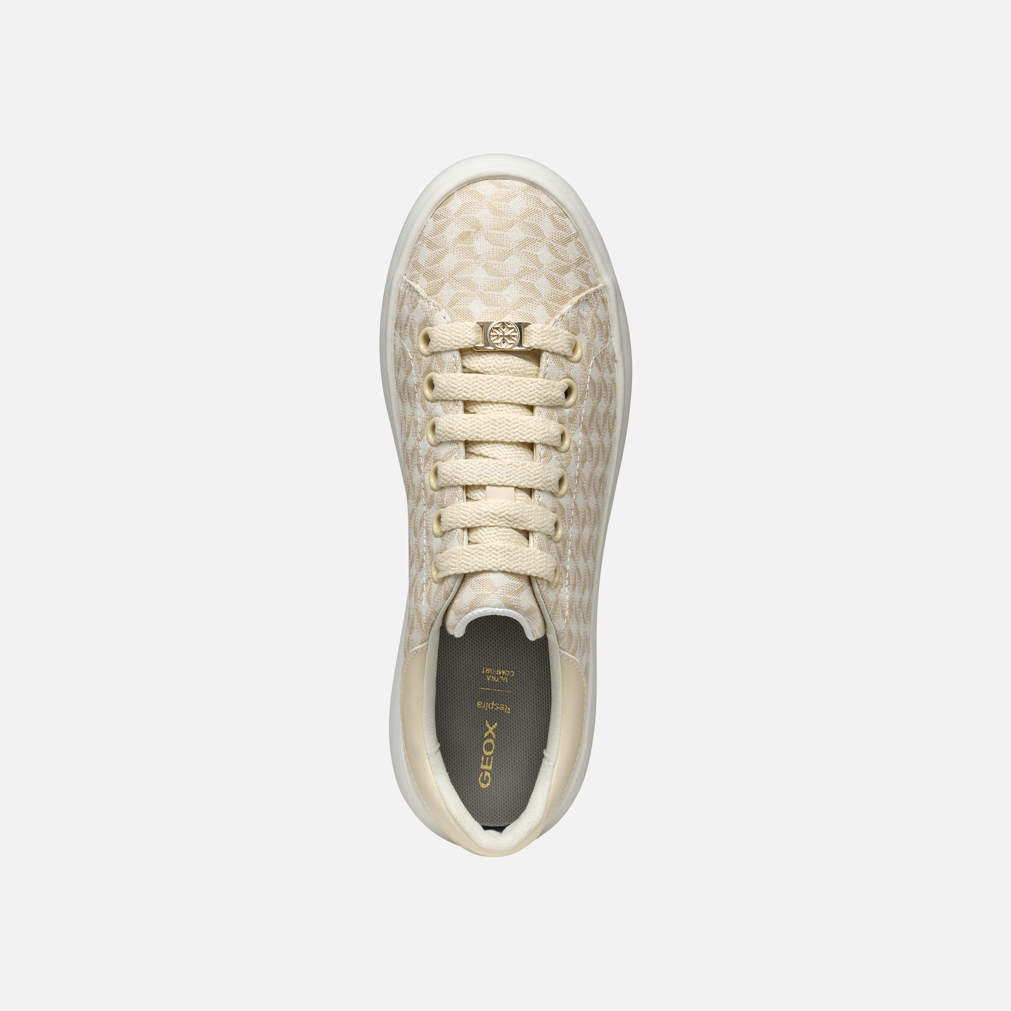 Cream women&#039;s sneakers Geox Spherica EC4.1 - Women&#039;s