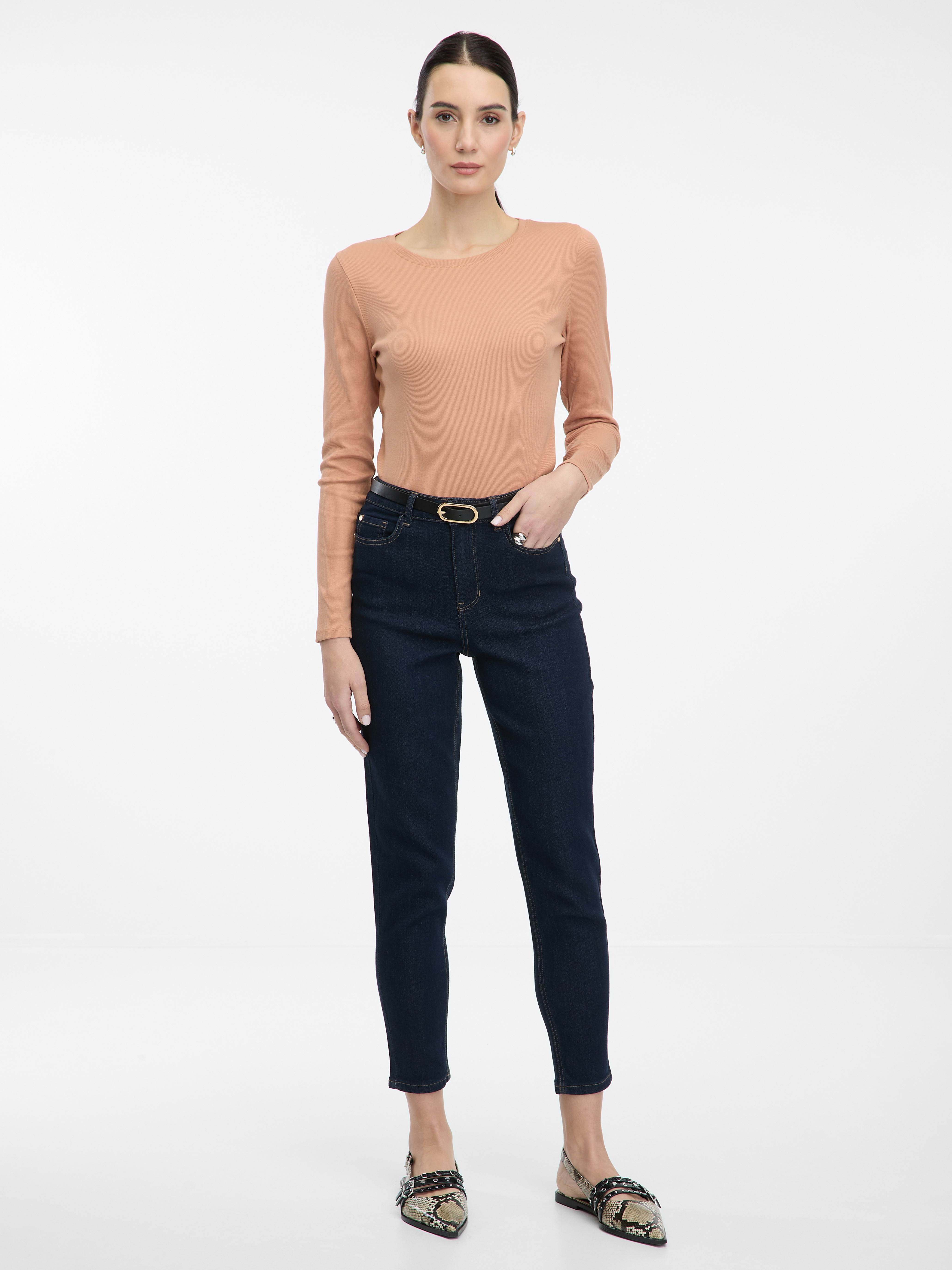 Dark blue women&#039;s mom jeans ORSAY - Women&#039;s
