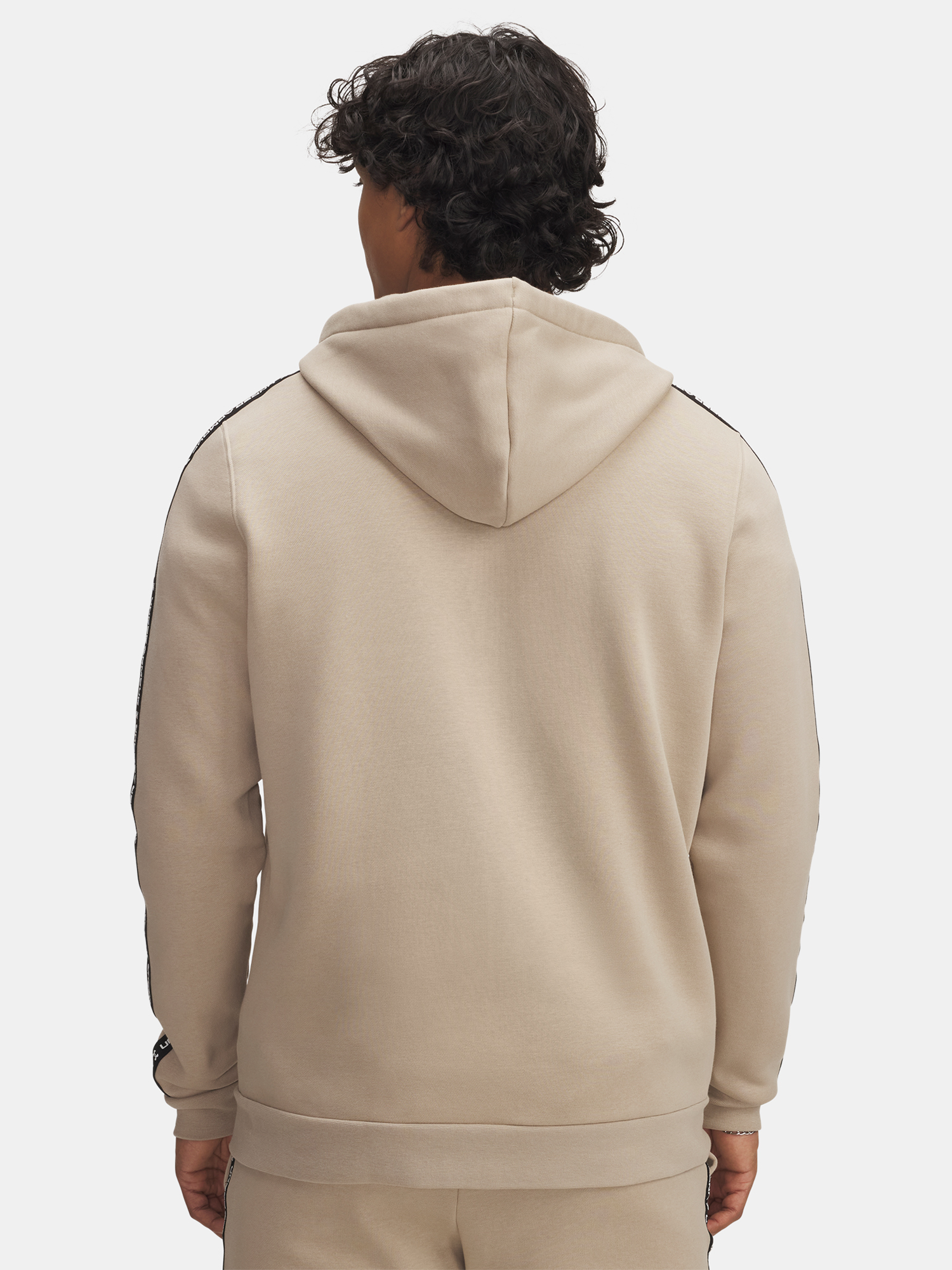 Men's Under Armour UA Icon Fleece FZ Taping-BRN - Men's Sweatshirt