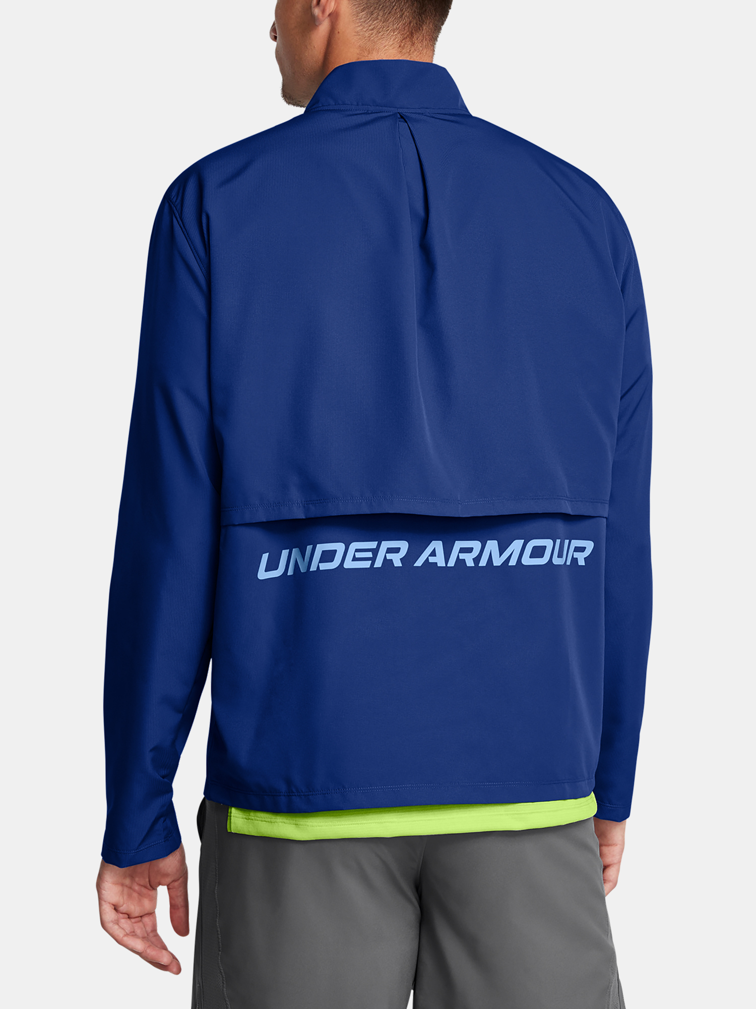 Men's Under Armour UA Launch Jacket-BLU - Men's