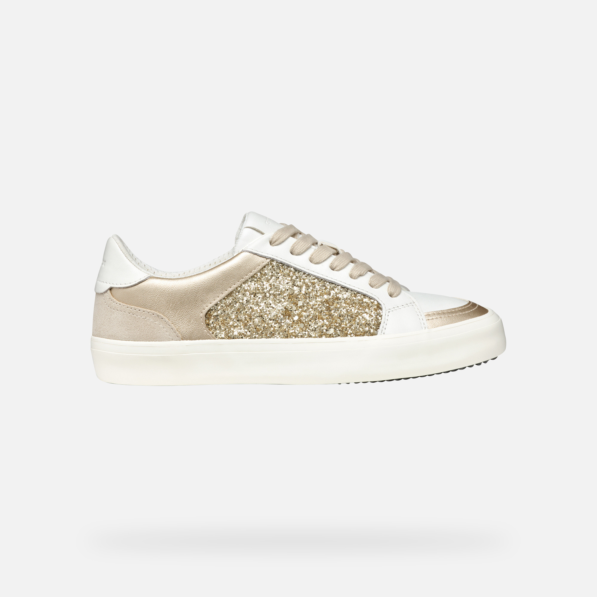 White women's sneakers Geox Emmeleny - Women's