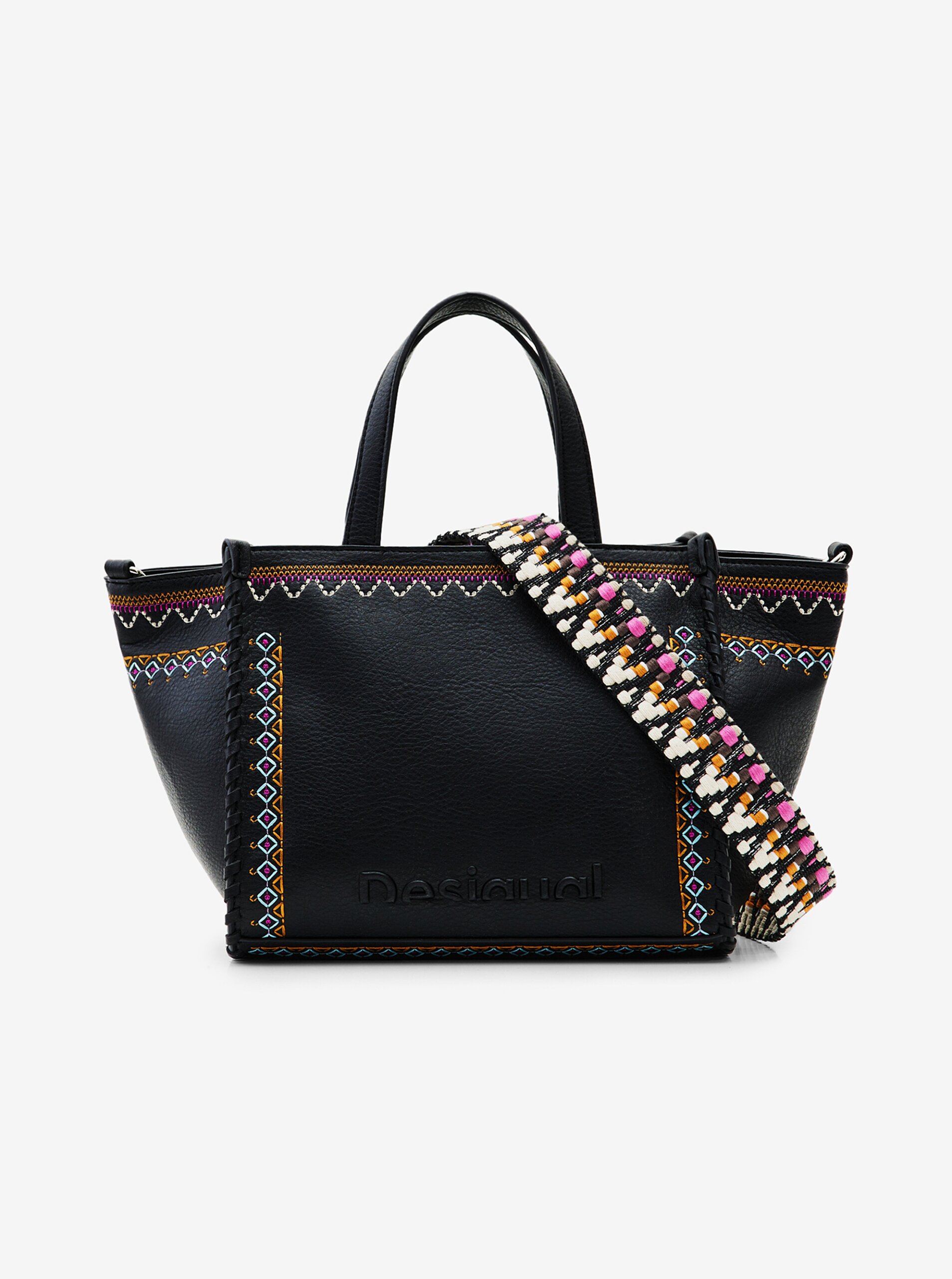 Black Women's Patterned Handbag Desigual Rigoberta Guimar Mini - Women