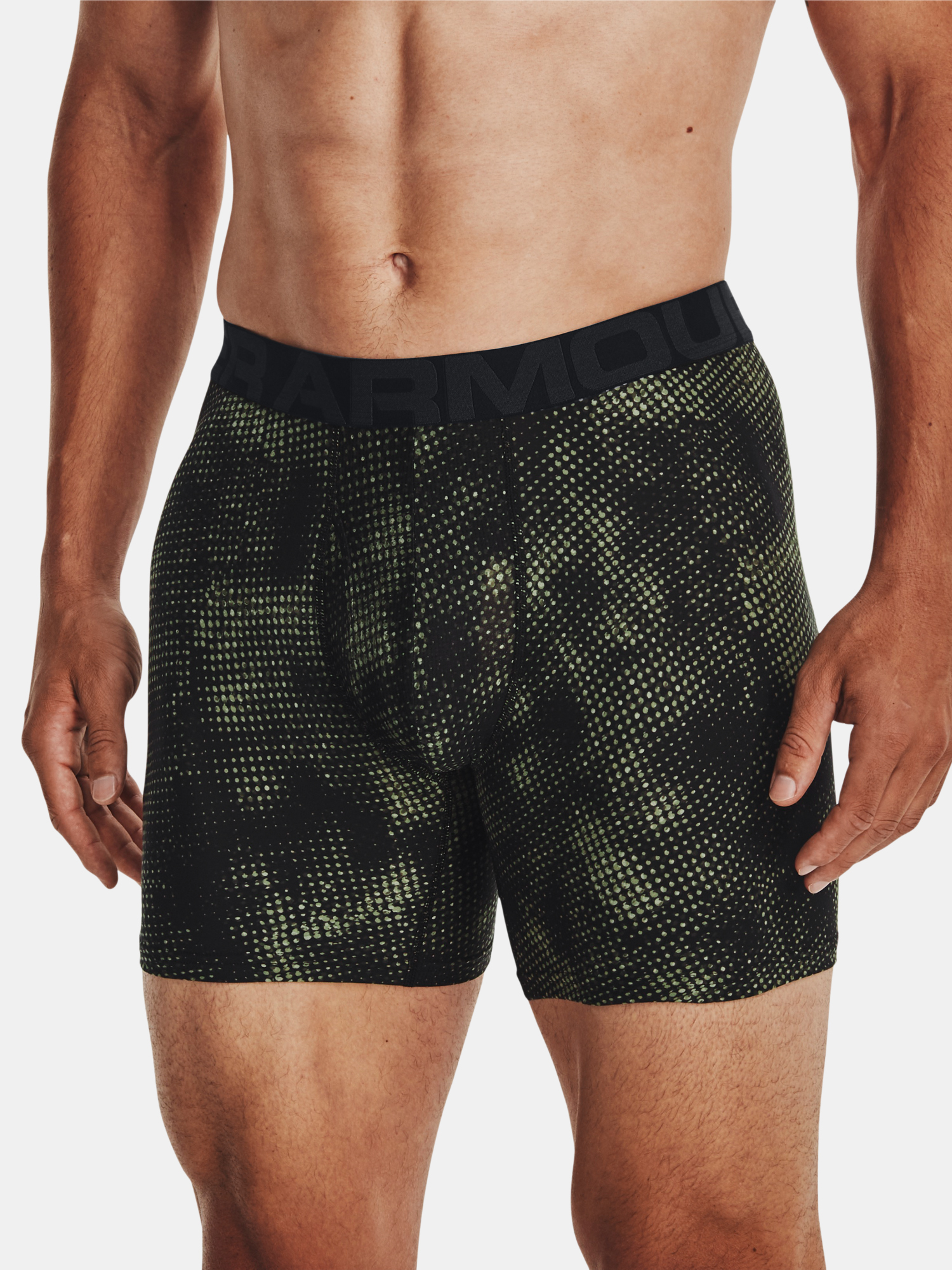 Under Armour Boxers UA Tech 6in Novelty 2 Pack-GRN - Mens