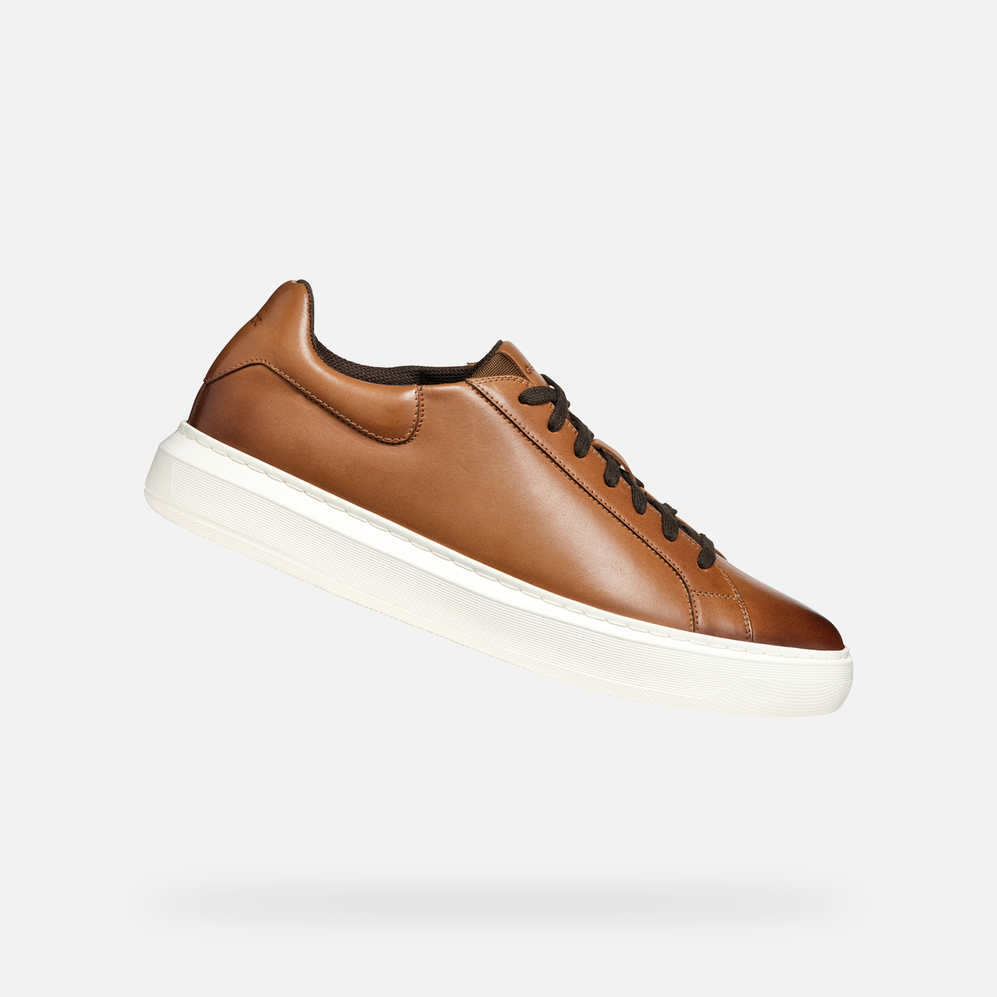 Brown mens sneakers Geox Deiven - Mens