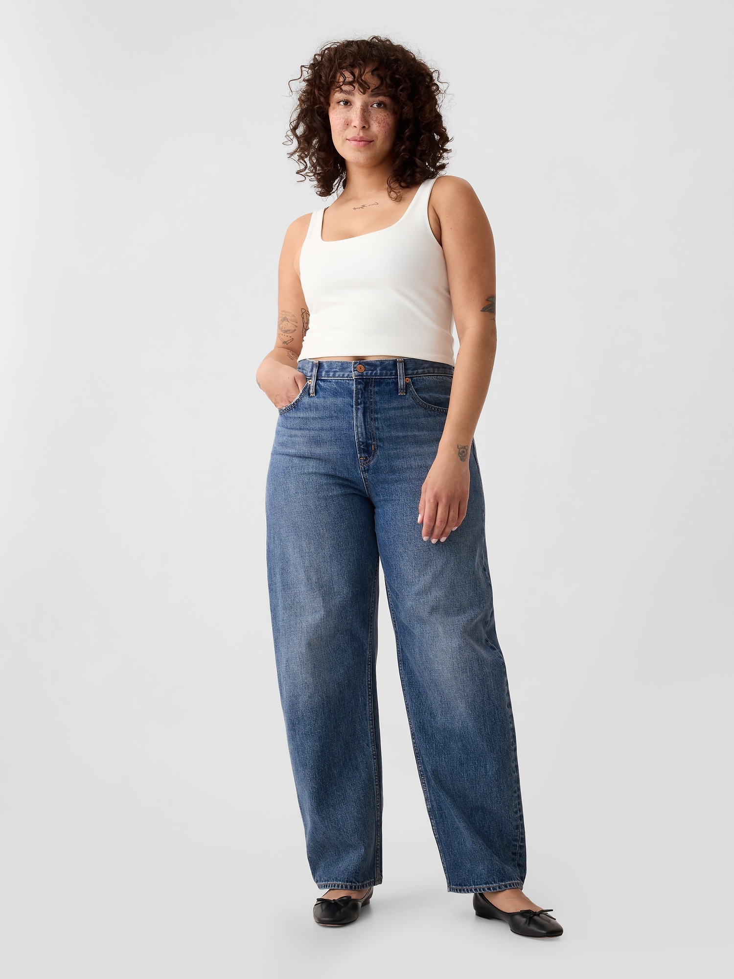 GAP Jeans Barrel High Rise - Women&#039;s