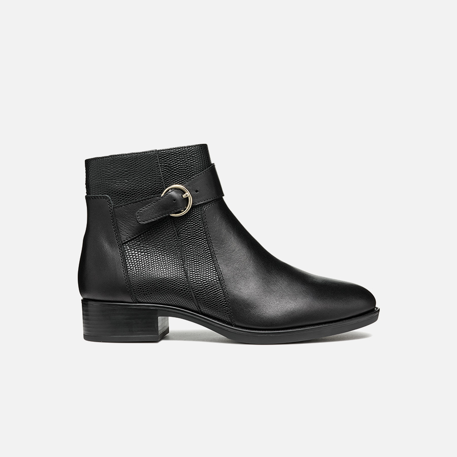 Black women's ankle boots Geox Felicity - Women's
