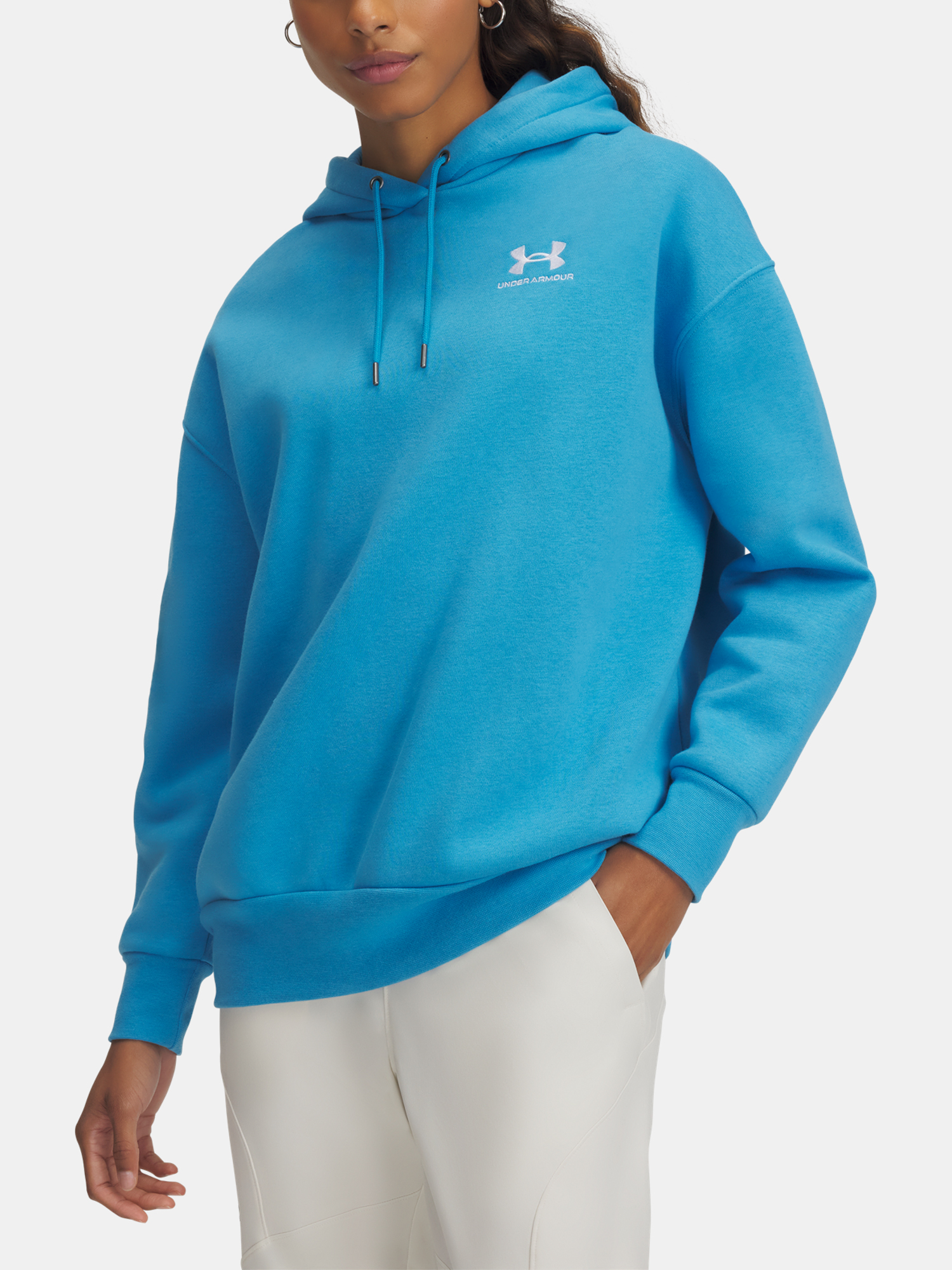 Womens Under Armour UA Icon Fleece OS Hoodie - Womens