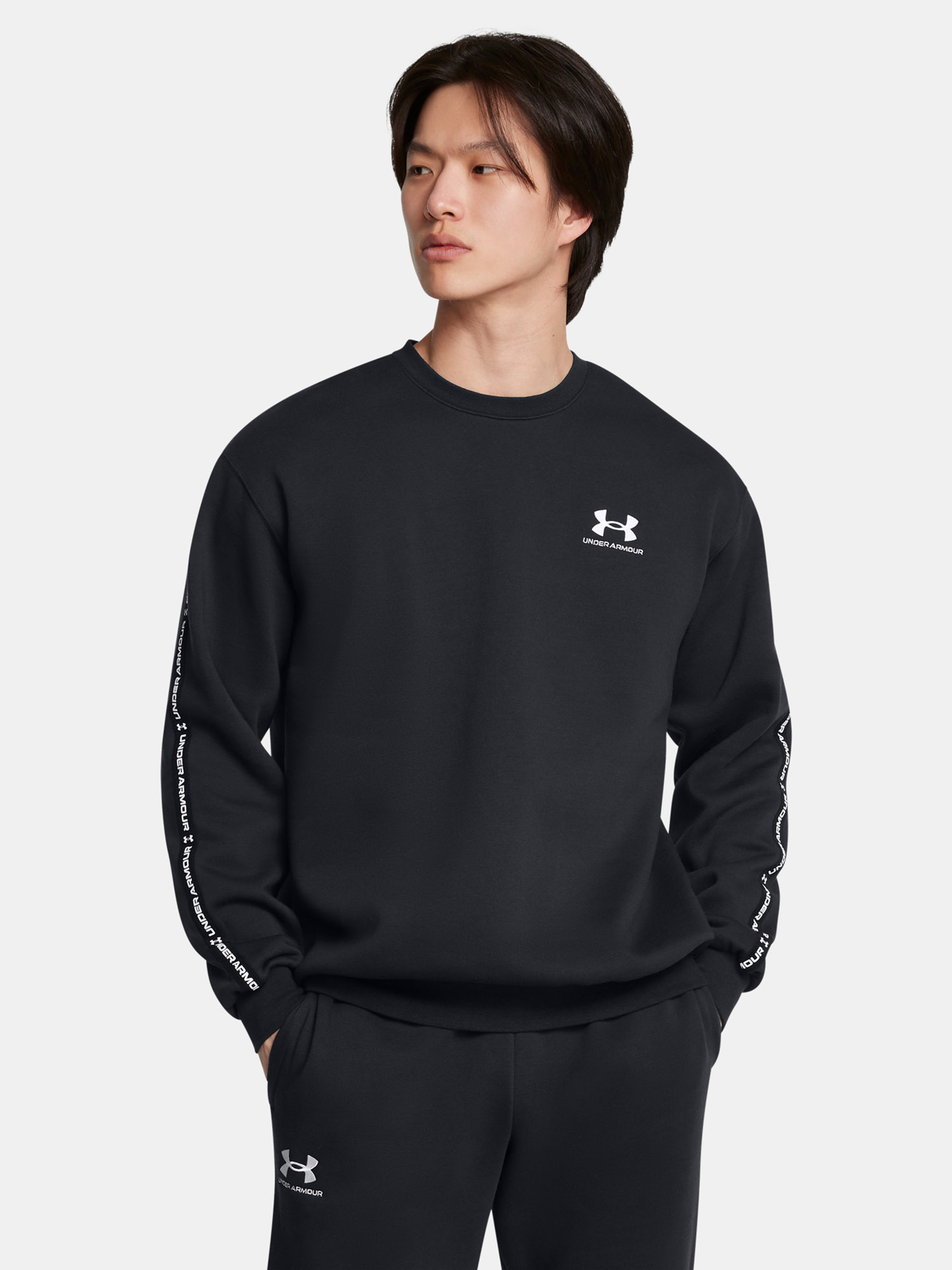 Under Armour Men's Sweatshirt UA Icon Fleece Crew Taping - Men's
