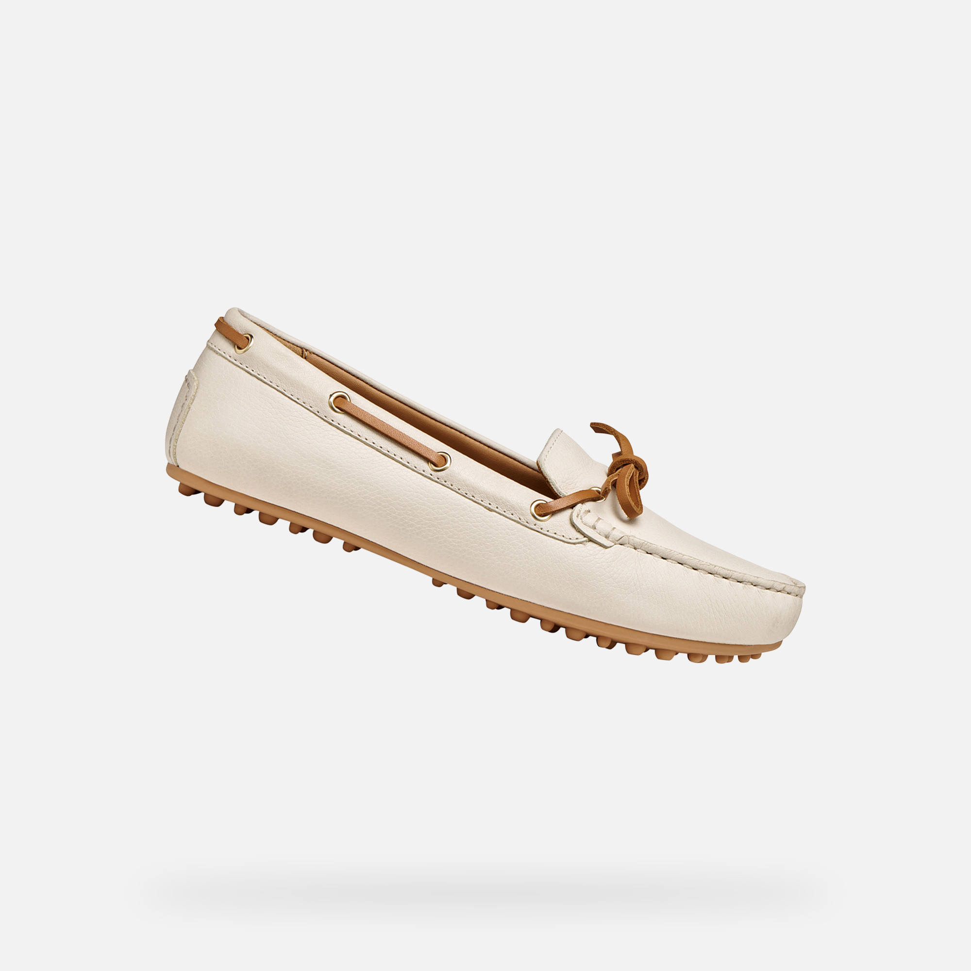 Beige Women's Loafers Geox Kalistena - Women's