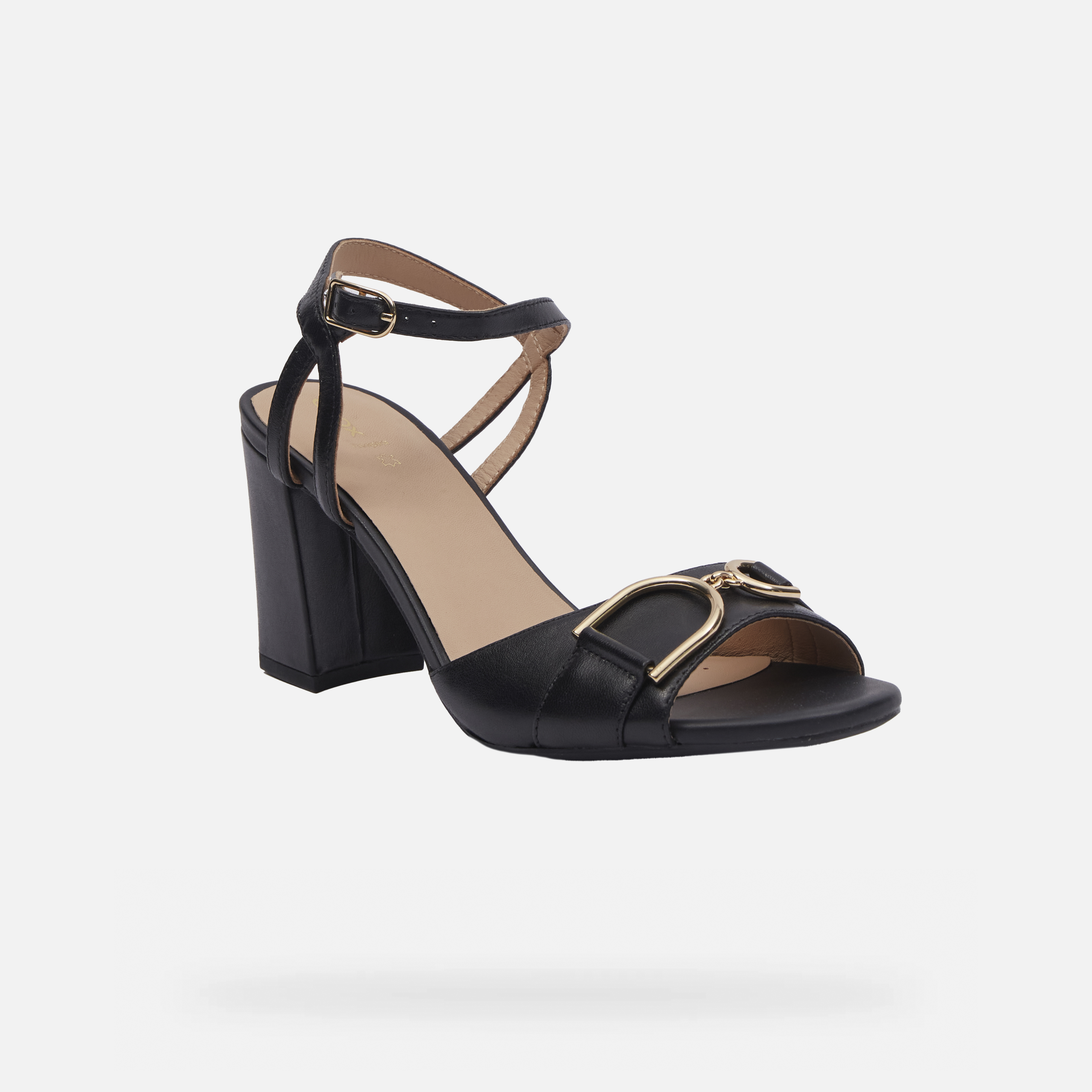 Black women's sandals Geox New Eraklia 80 - Women's