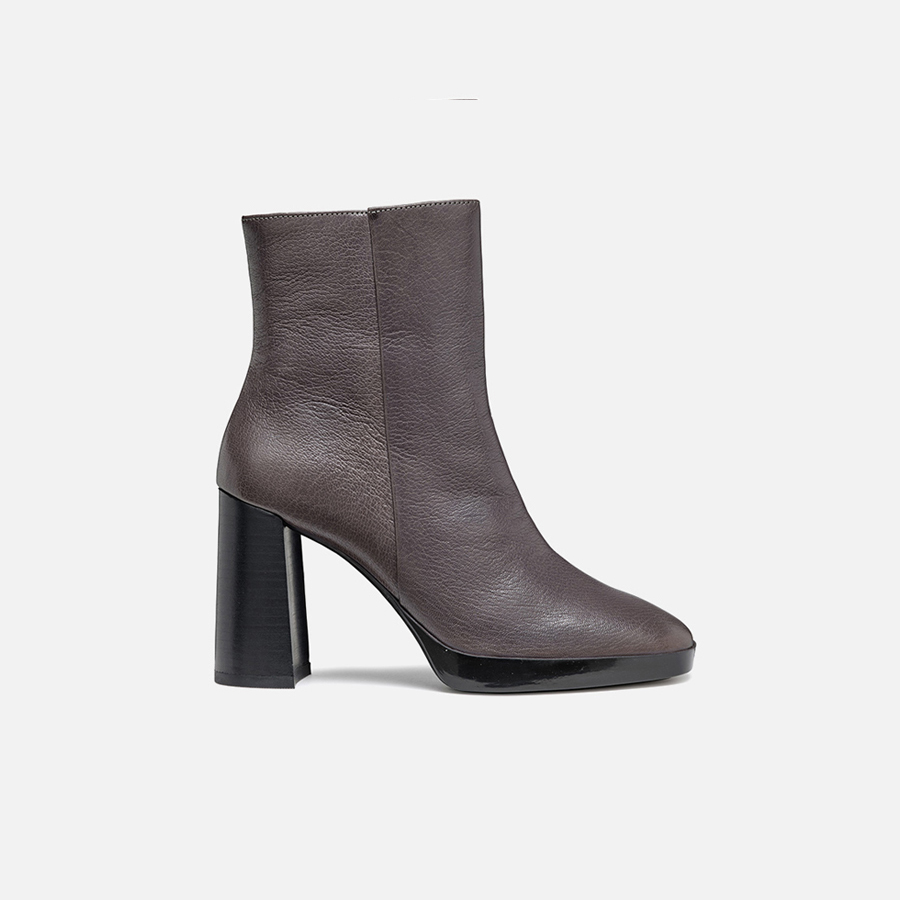 Dark grey women's ankle boots Geox Teulada - Women's