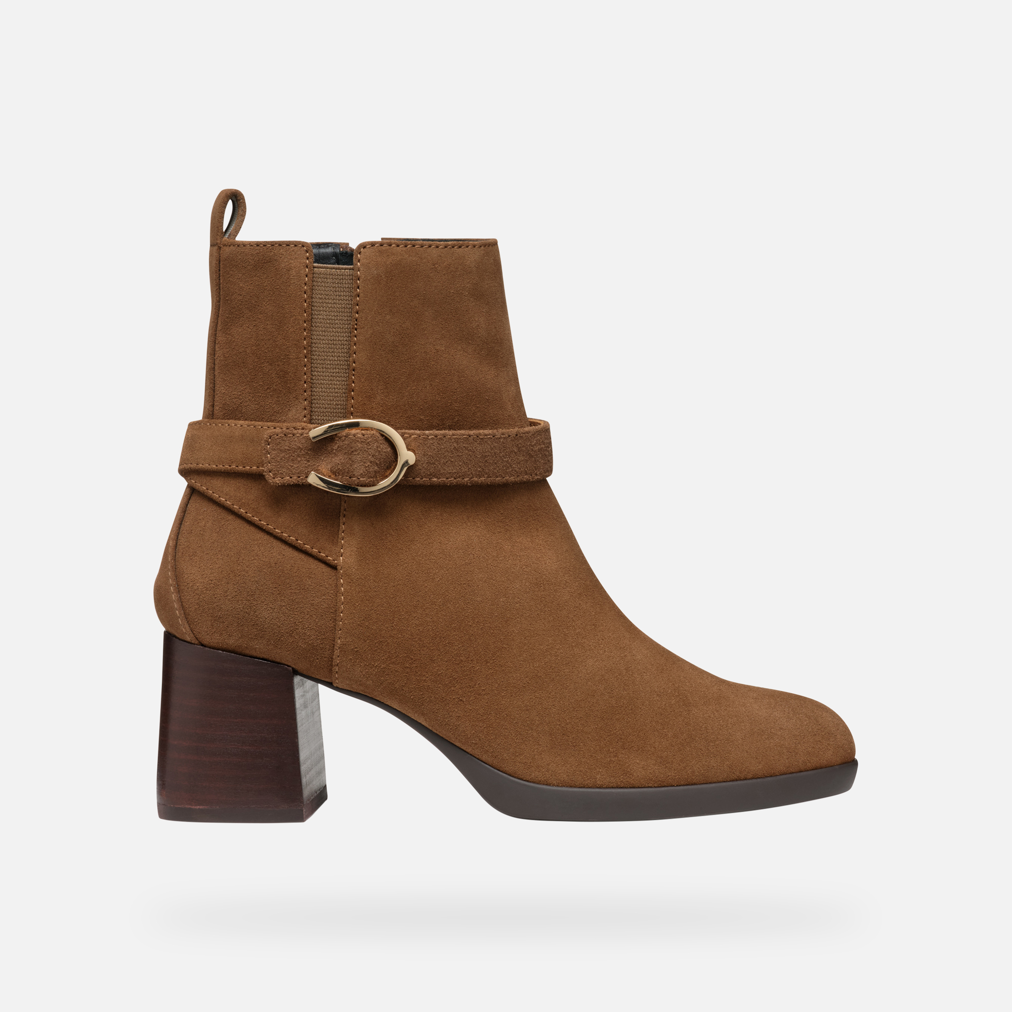 Brown women's ankle boots Geox Walk Pleasure 55 - Women's